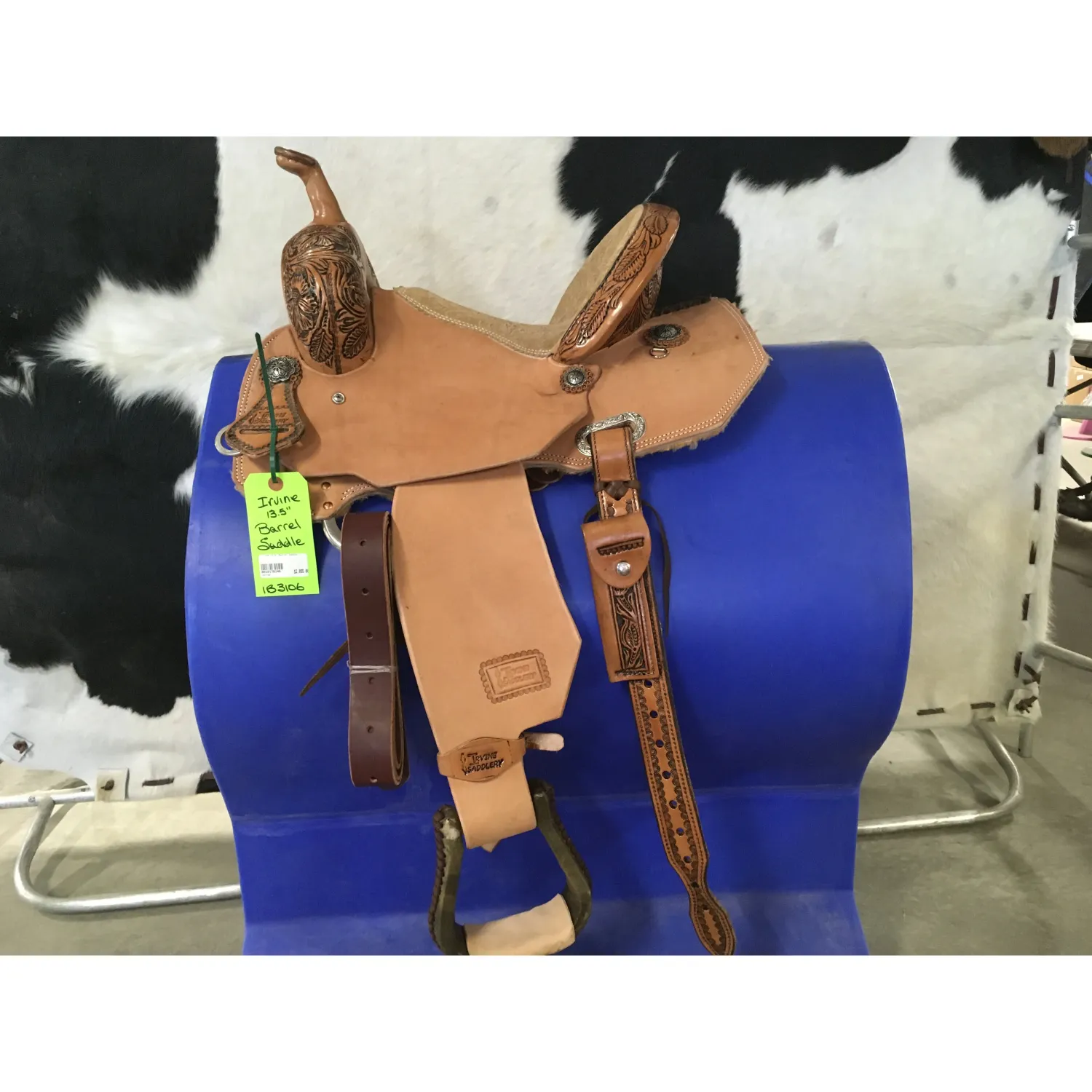 Irvine 13.5" Barrel Saddle-13