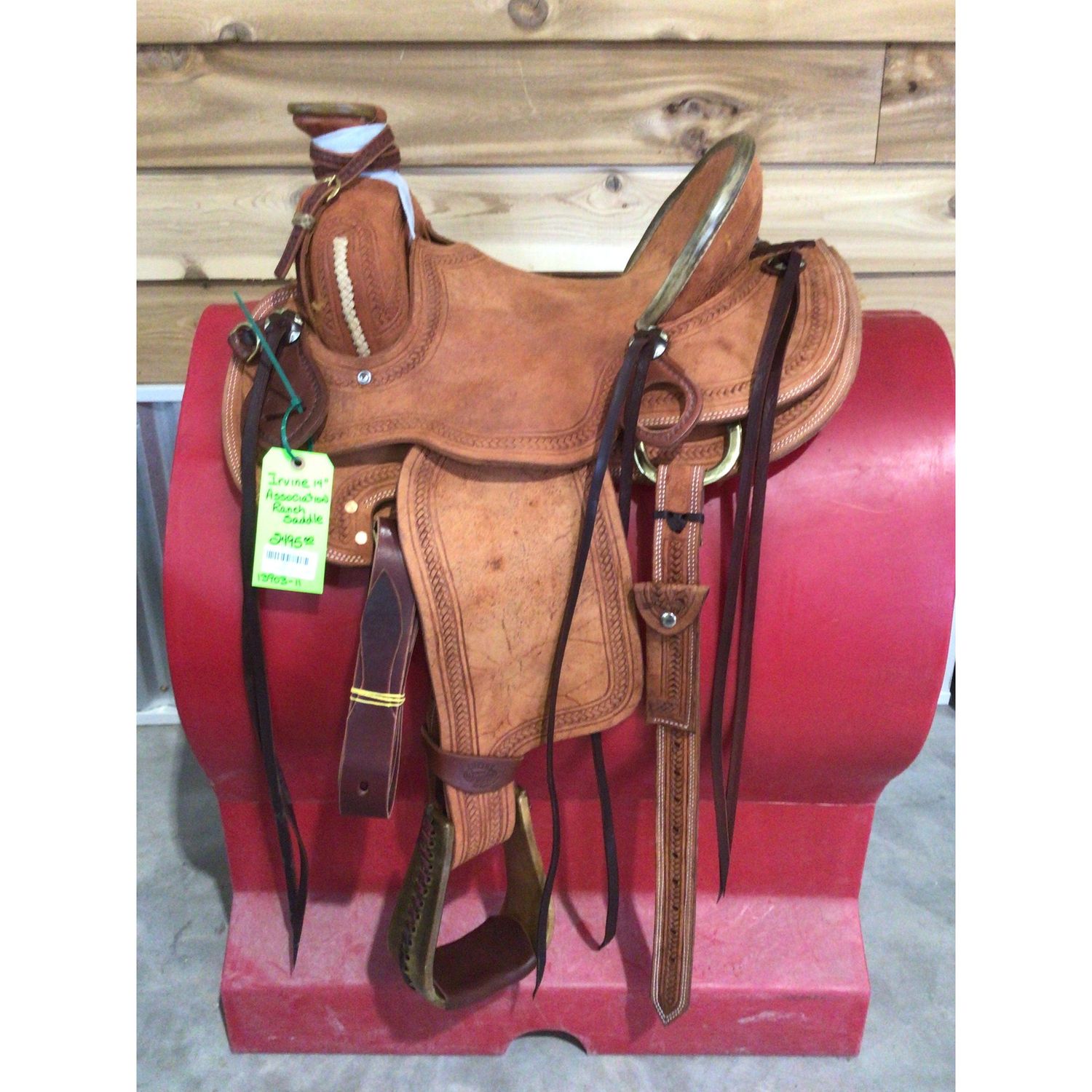 Irvine 14" Association Ranch Saddle - Post Horn-2