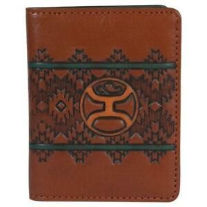 Hooey Card Wallet Bifold Chestnut Aztec
