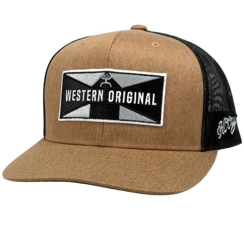 Hooey Holley Trucker Cap - Brown &amp; Black w/Rectangle Patch