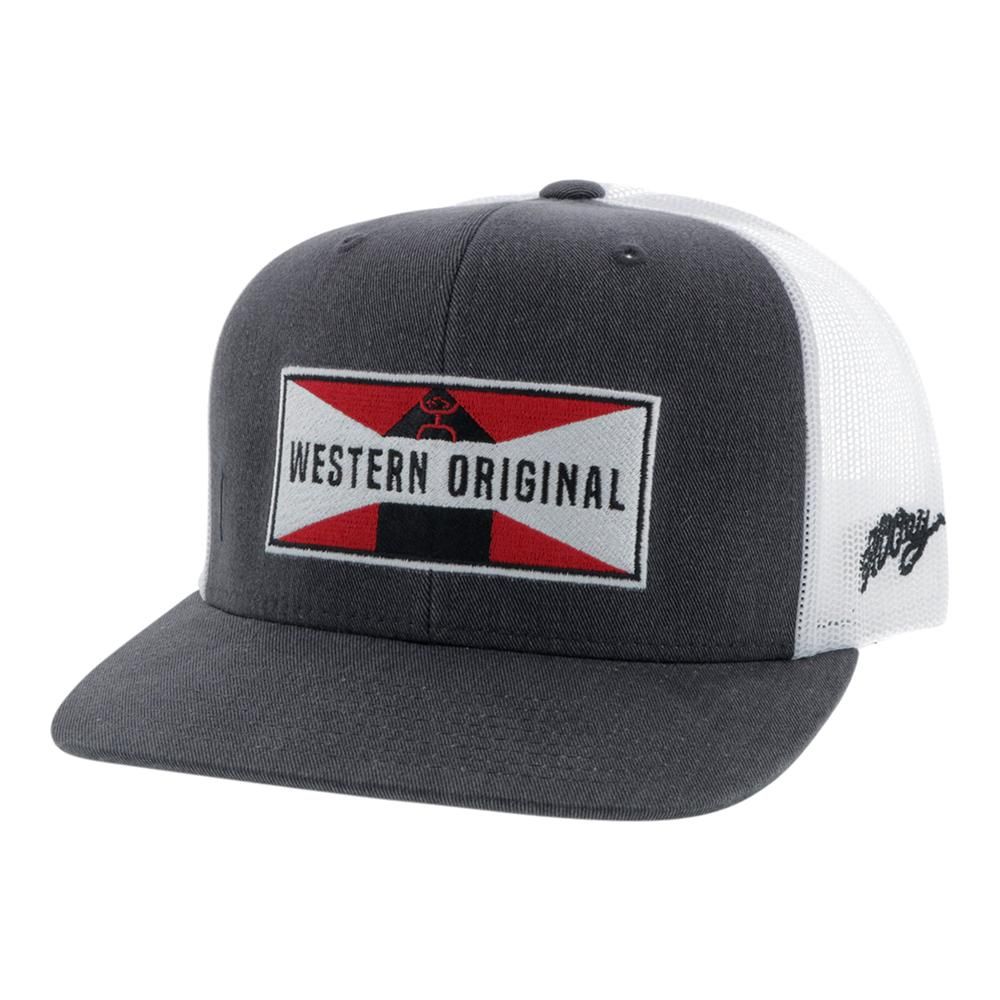 Hooey Holley Trucker Cap - Grey &amp; White w/Patch