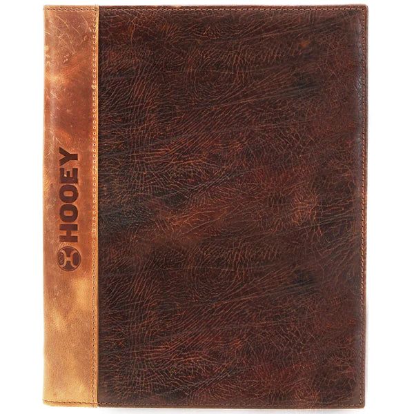 Hooey Rodeo Leather Notebook Cover -Brown