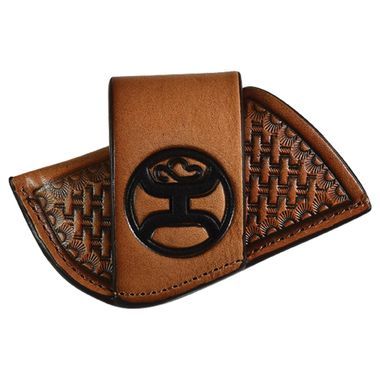 Hooey Signature Side Draw Knife Sheath Tan Tooling