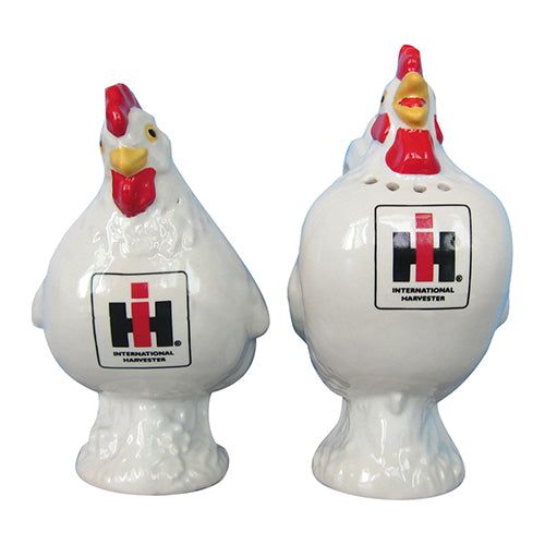 IH Rooster Salt &amp; Pepper Set White