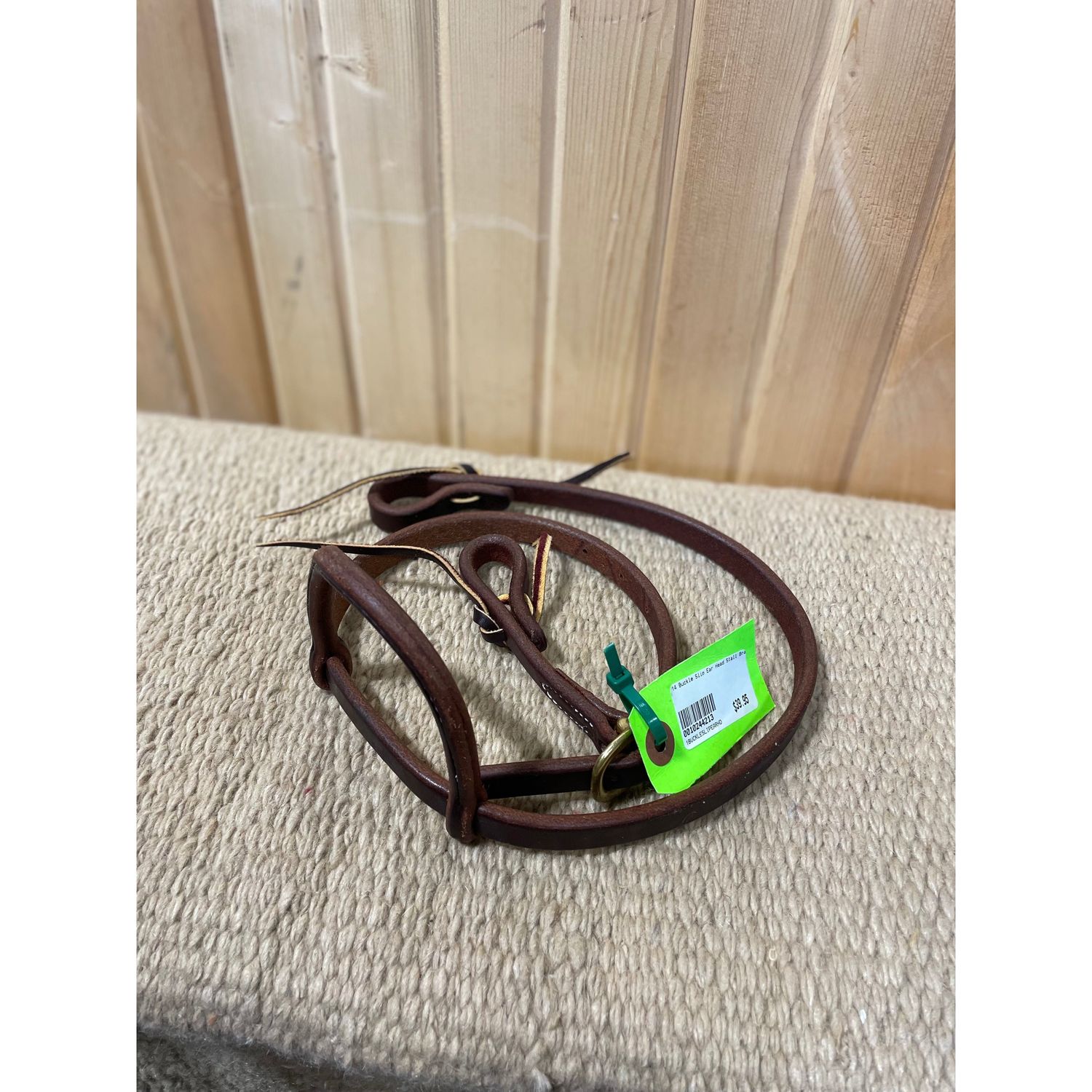 Irvine 1 Buckle Slip Ear Headstall - Brass Hardware