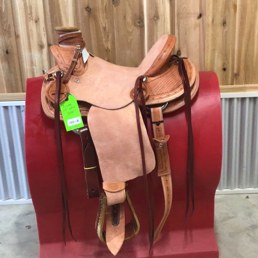 Irvine 14" 1/2 Tooled Wade Saddle-2