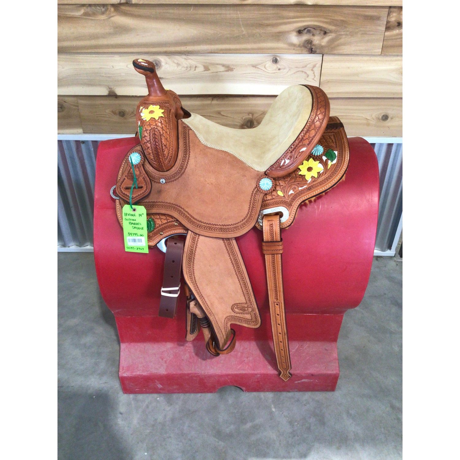 Irvine 14" Custom Barrel Saddle-1