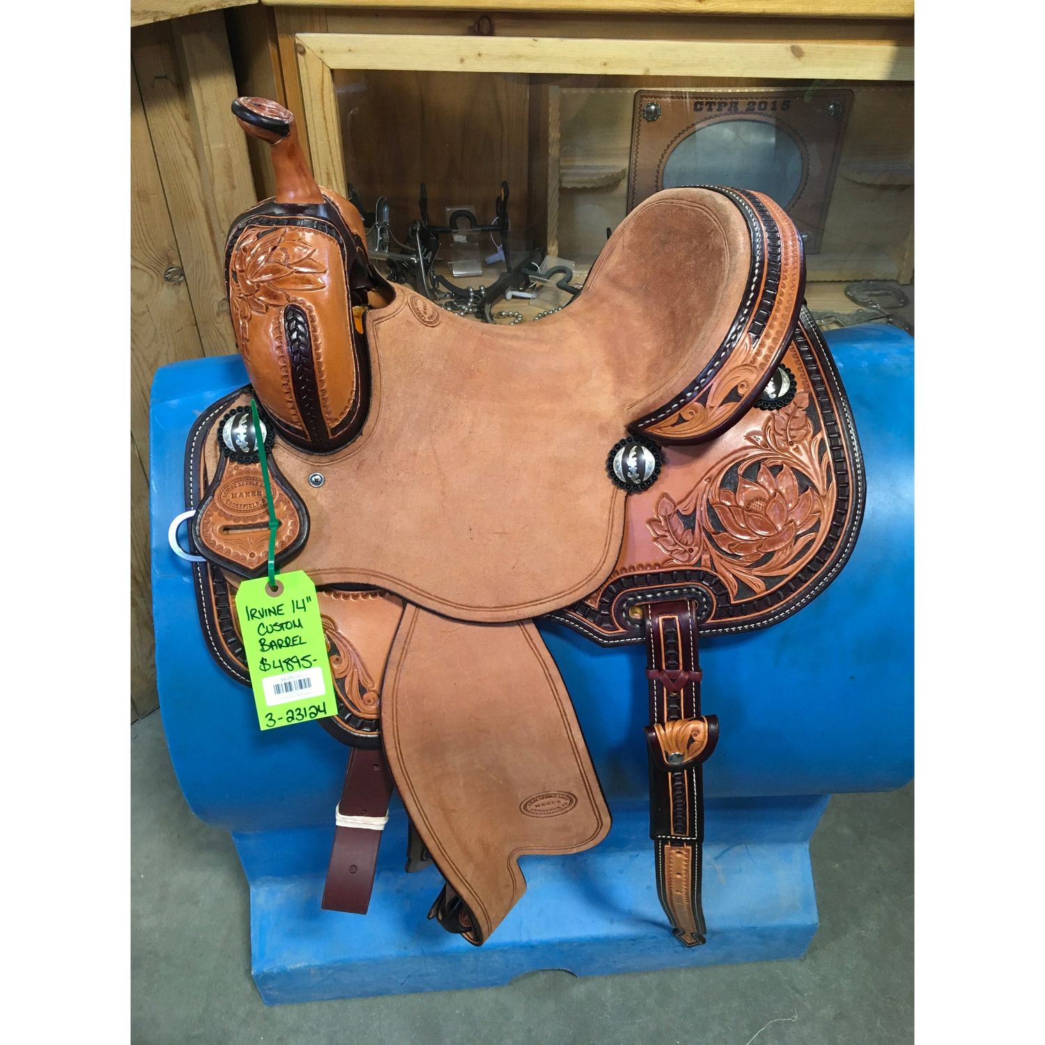 Irvine 14" Custom Barrel Saddle-2