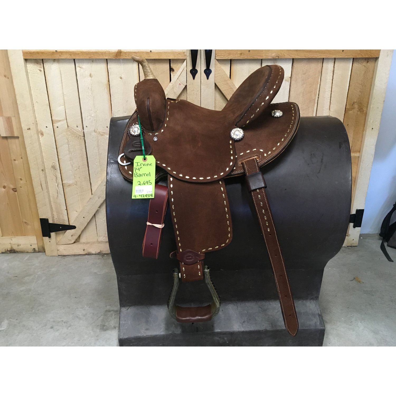 Irvine 14" Barrel Saddle - 9-4298R
