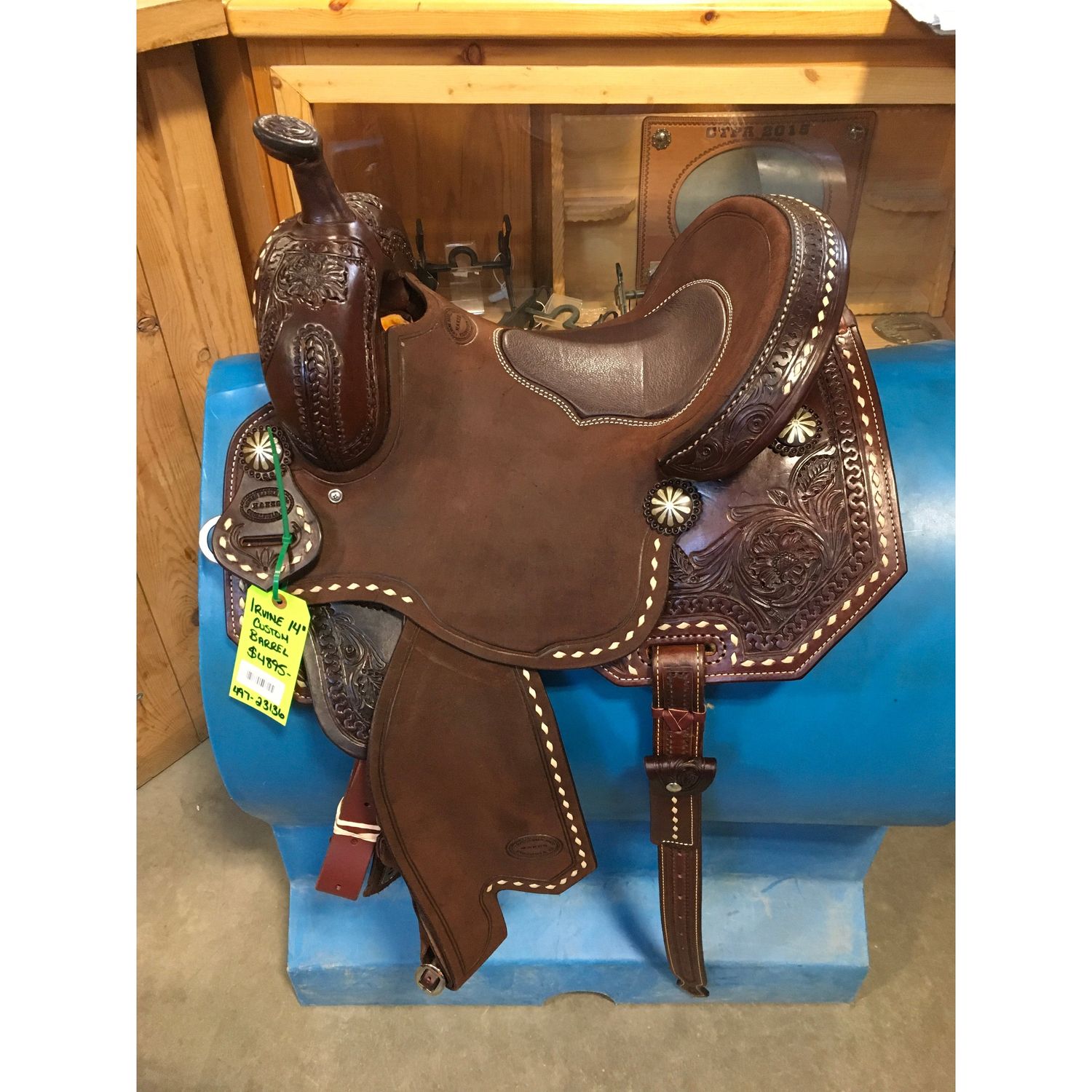 Irvine 14" Custom Barrel Saddle