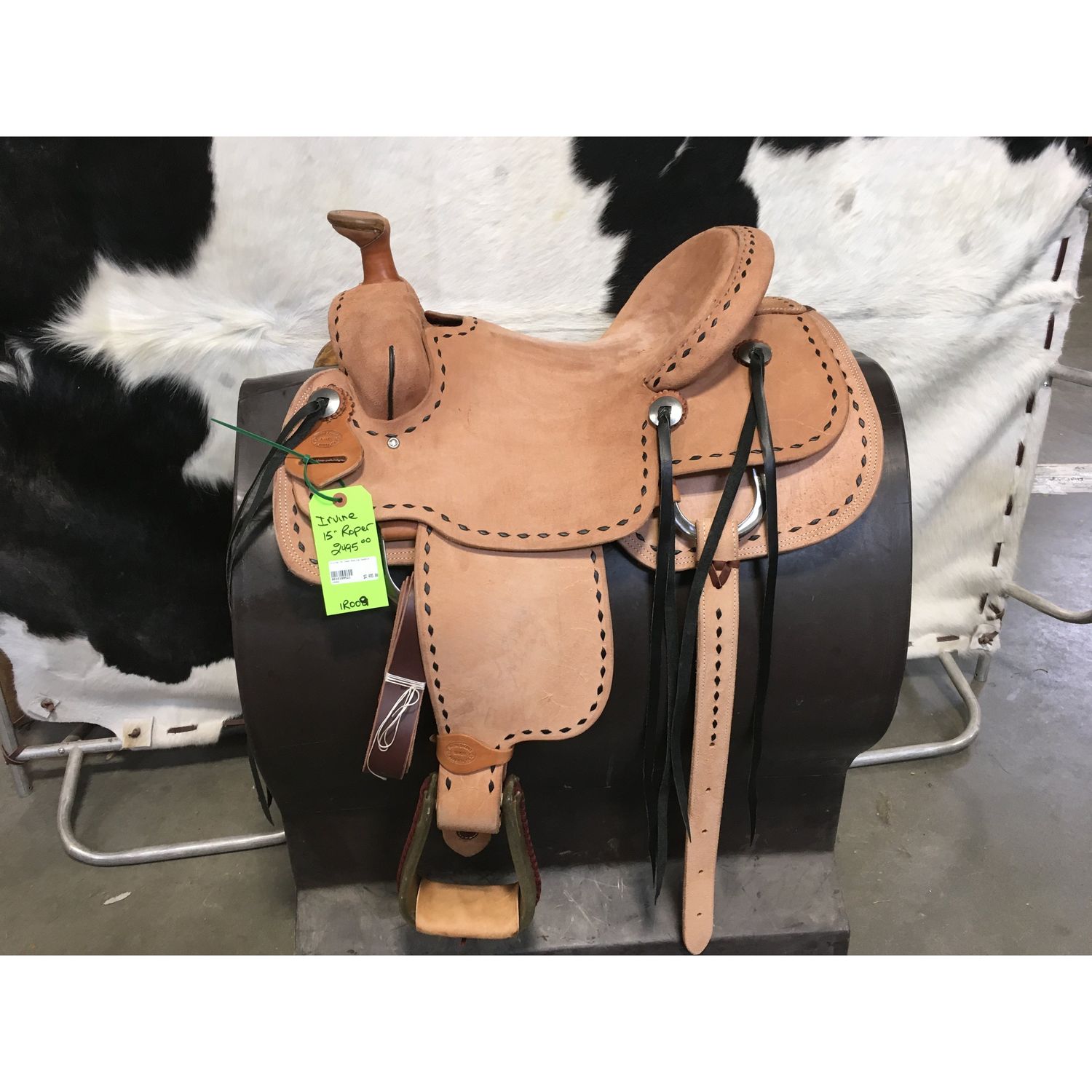 Irvine 15 Team Roping Saddle-3
