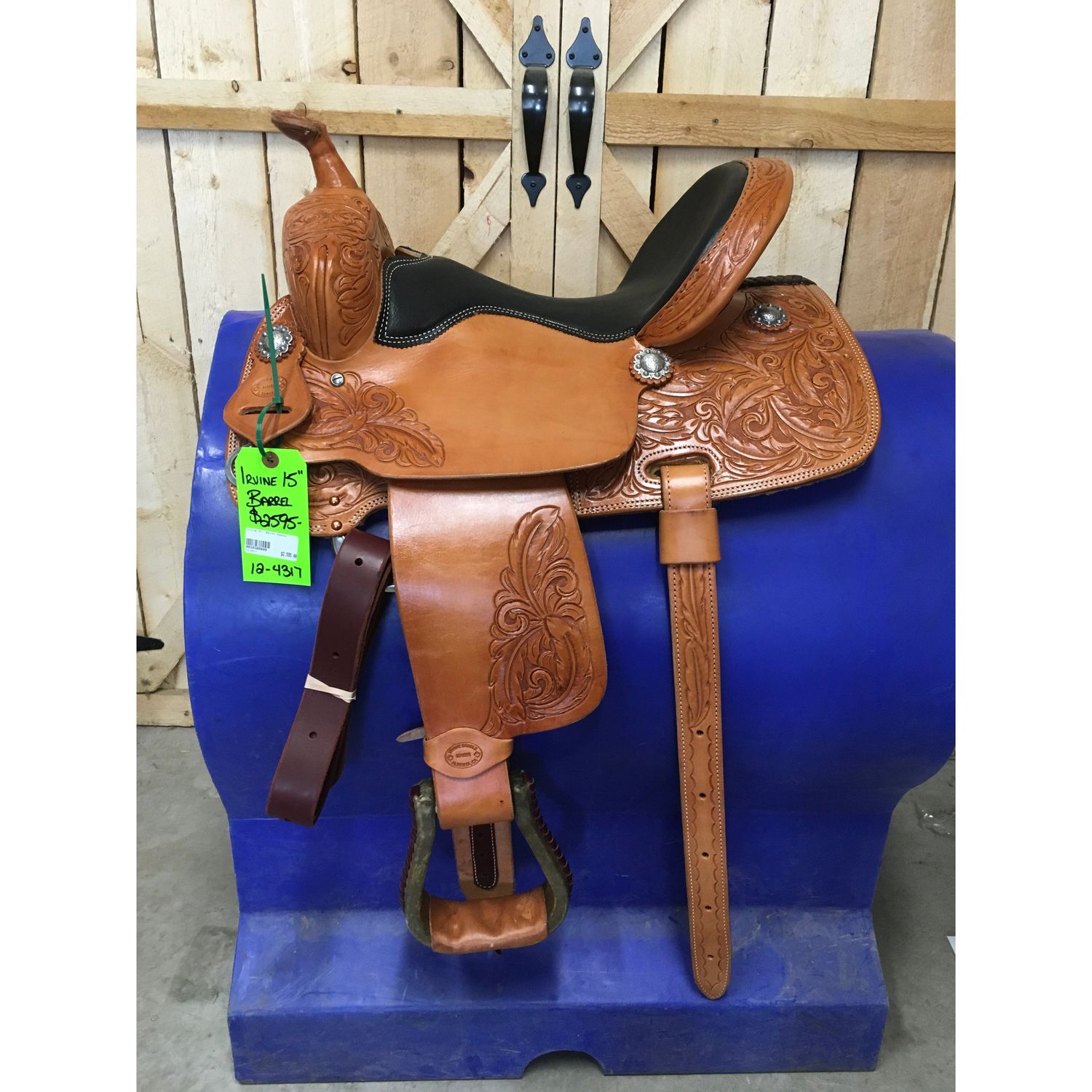 Irvine 15" Barrel Saddle - 12-4317