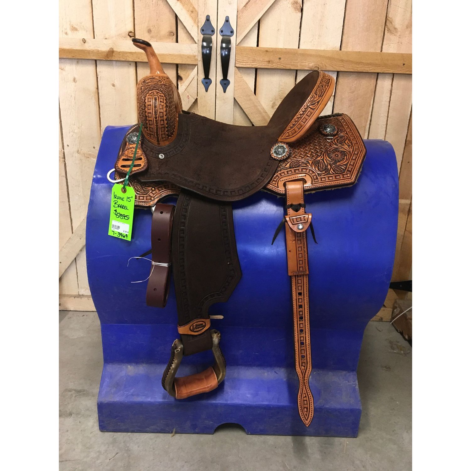Irvine 15" Barrel Saddle - 7-3969