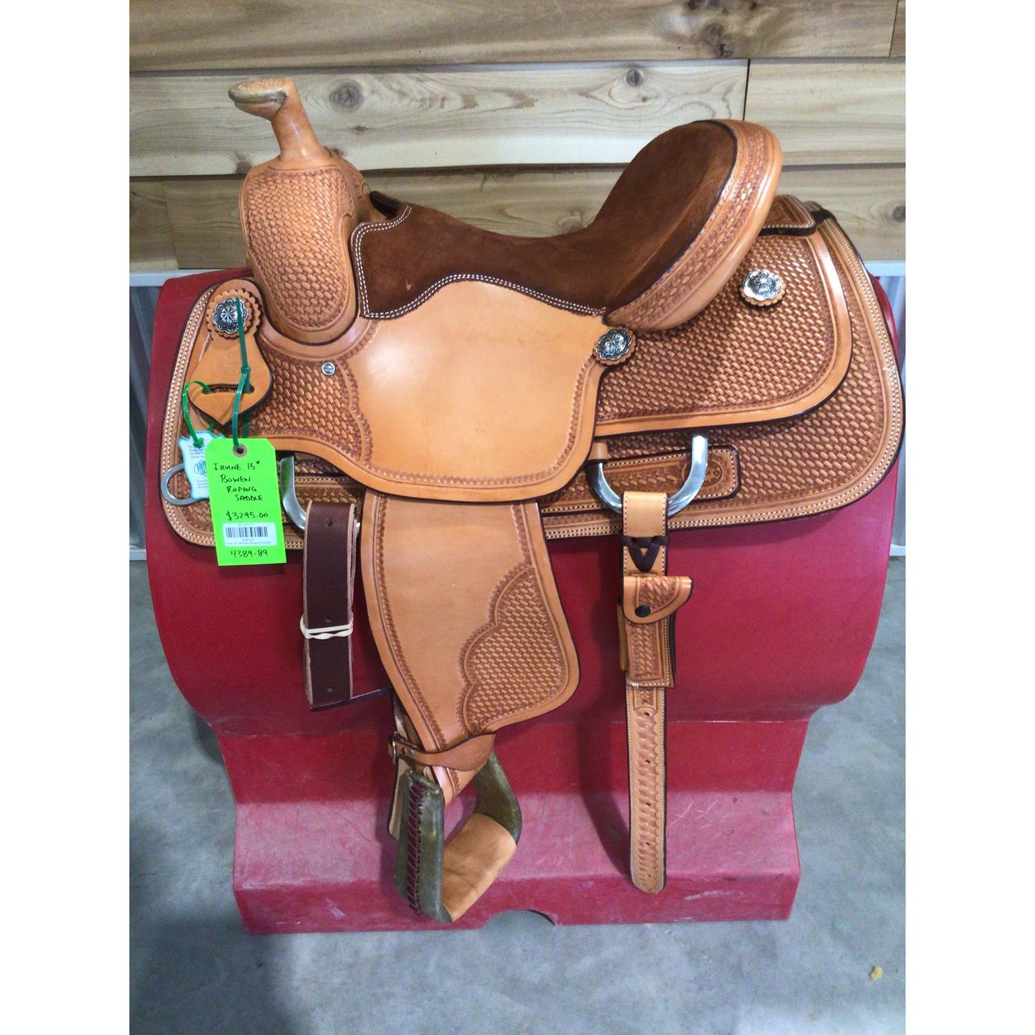 Irvine 15" Bowen Roping Saddle-2