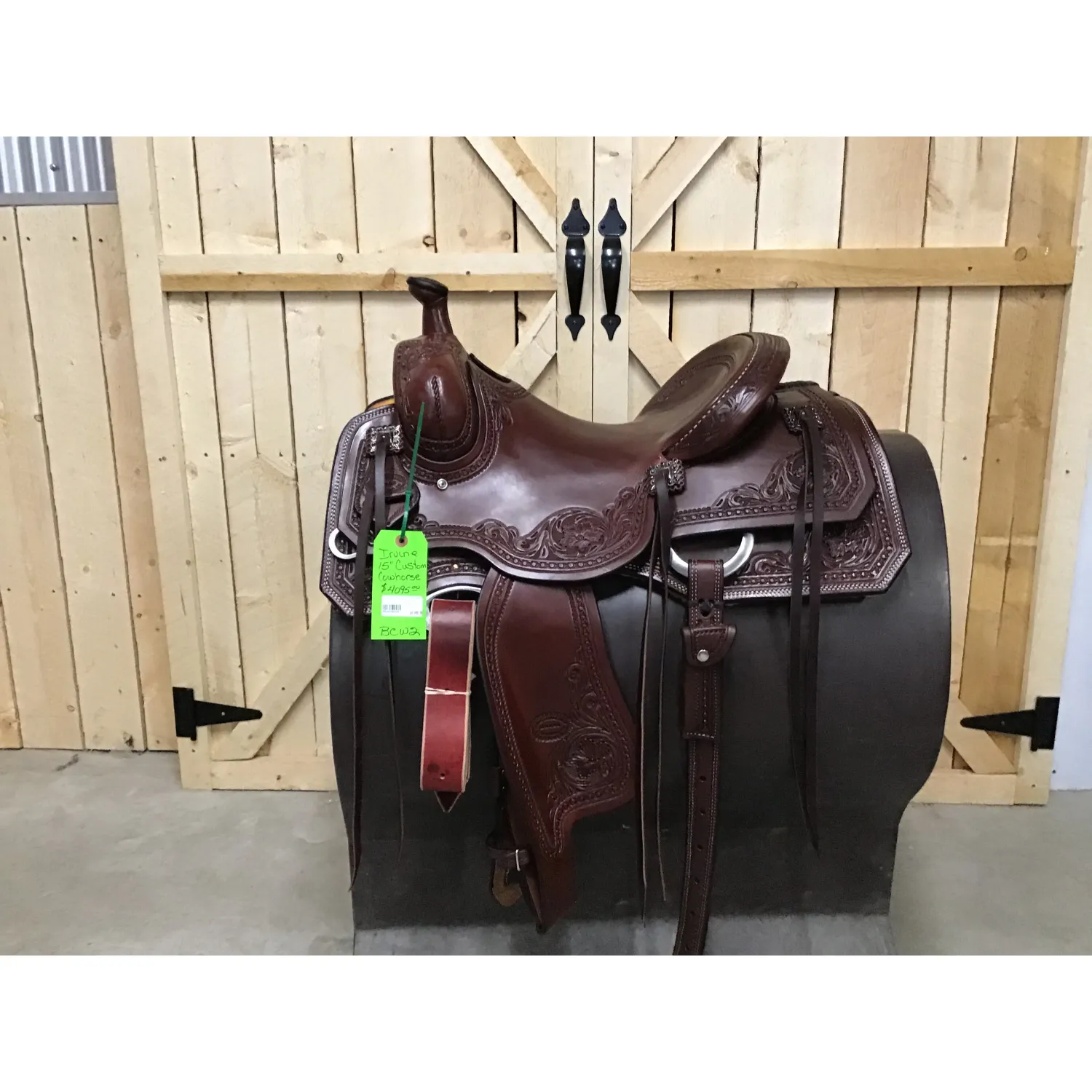 Irvine 15" Custom Cowhorse Saddle - BCW2