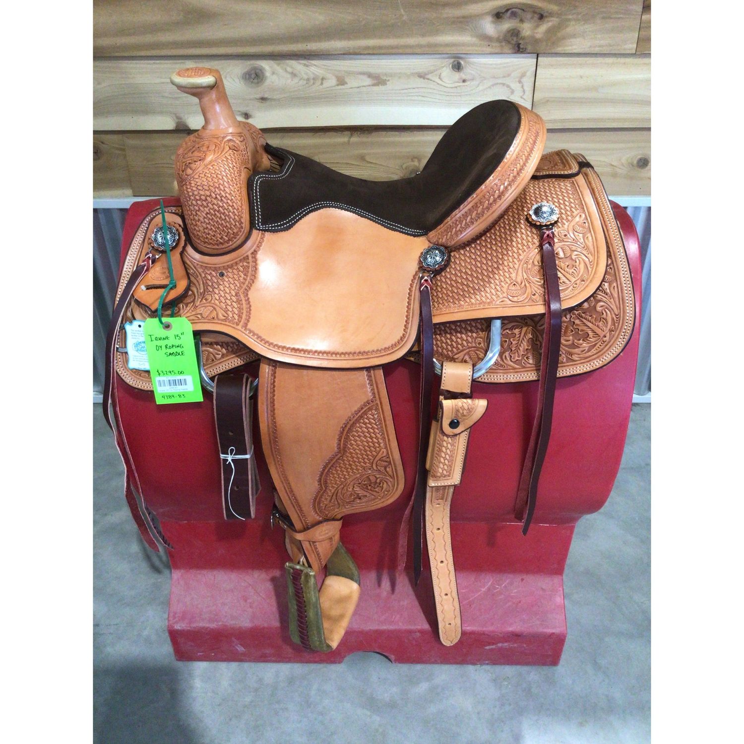 Irvine 15" Oy Roping Saddle-3