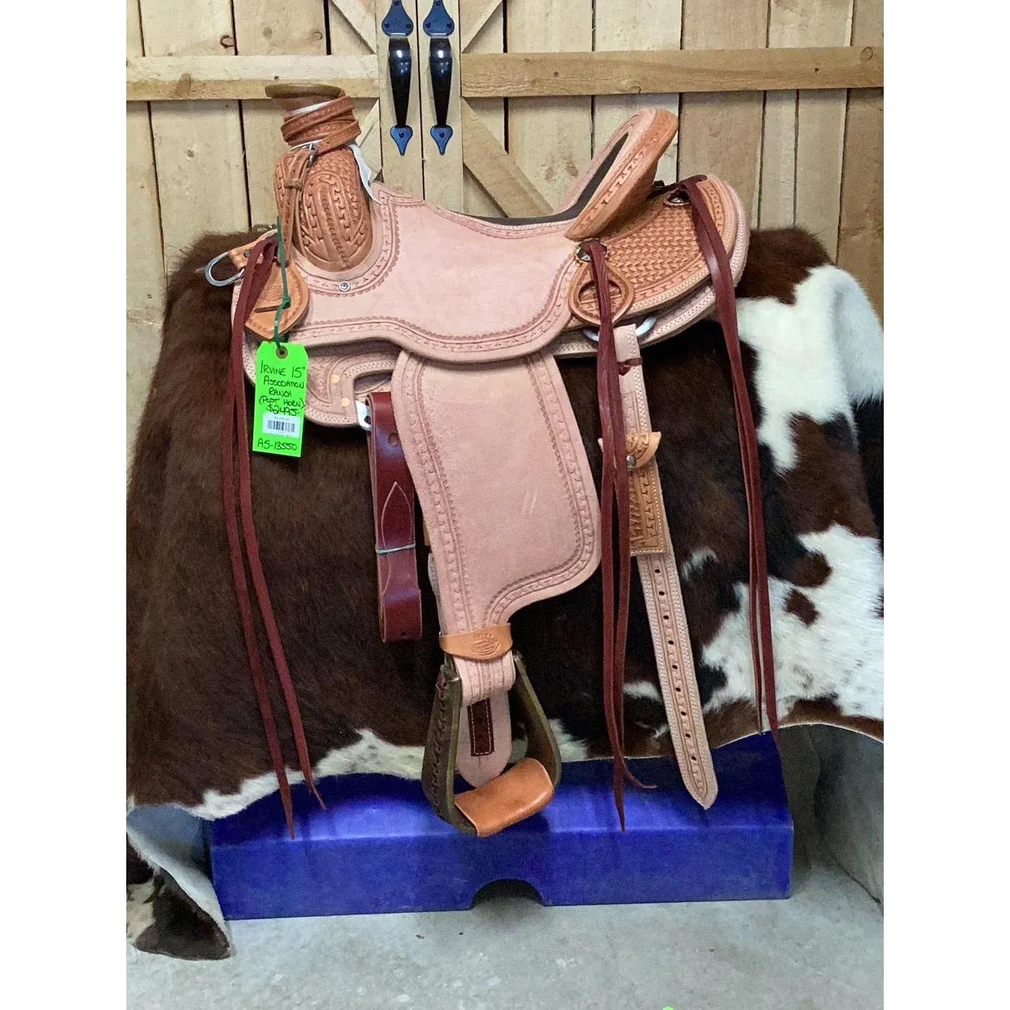 Irvine 15" Post Horn Association Ranch Saddle-2