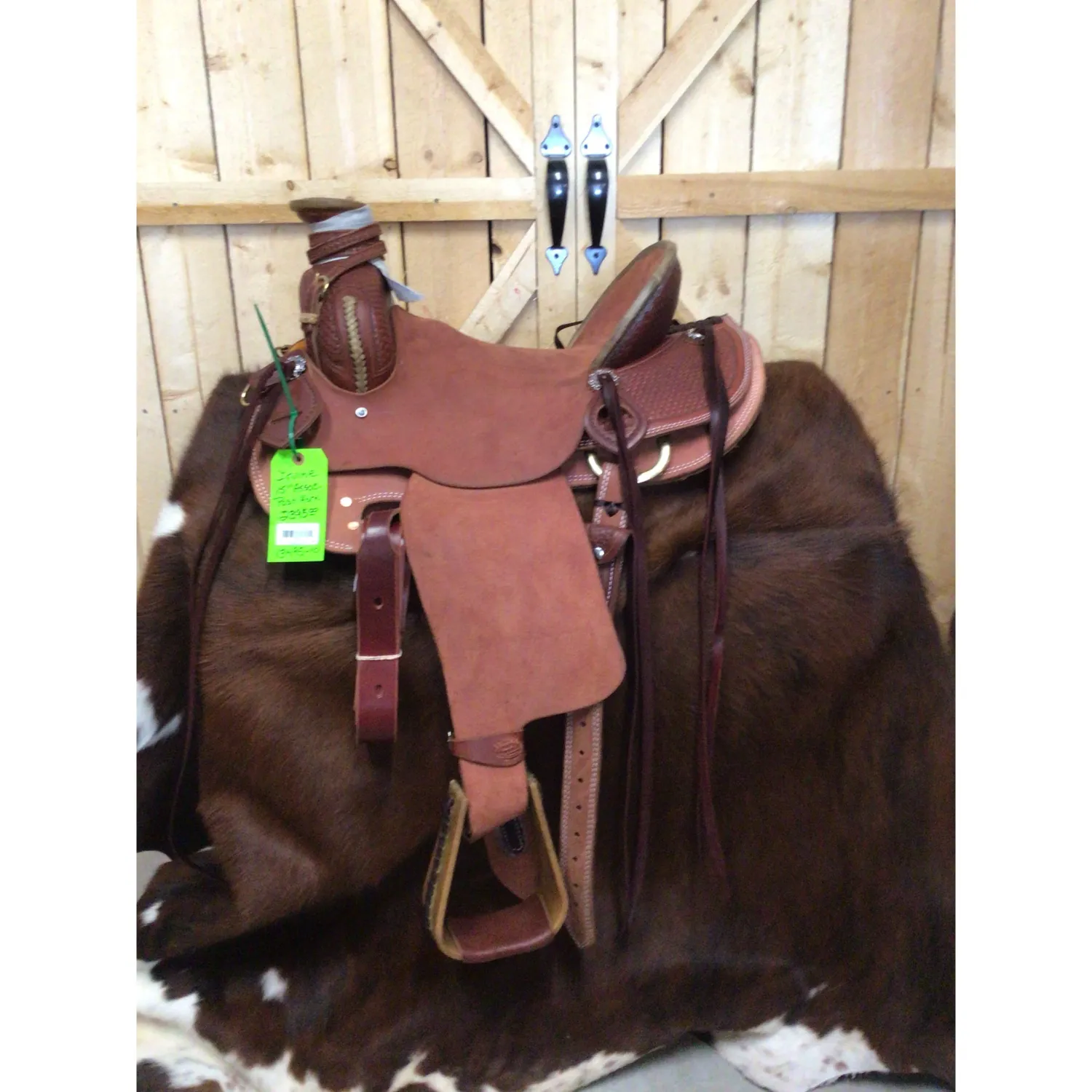 Irvine 15" Post Horn Association Modified Ranch Saddle - 1/4 Basic Tooling-1