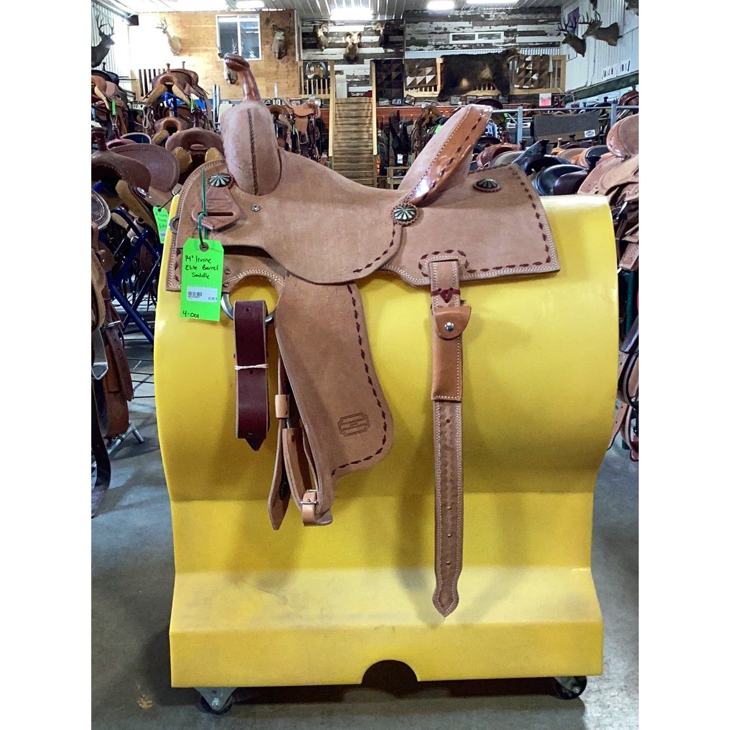 Irvine 14" Elite Barrel Saddle - 4-001