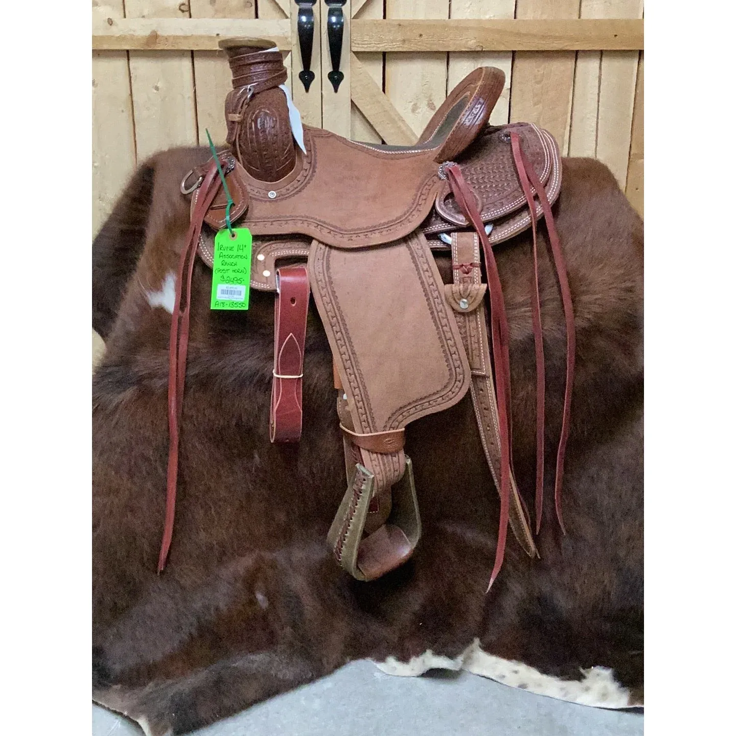 Irvine 14" Post Horn Association Ranch Saddle-2