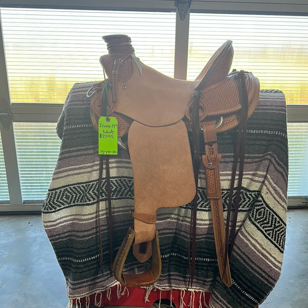 Irvine 14" Wade Ranch Saddle - 1/2 Tooling