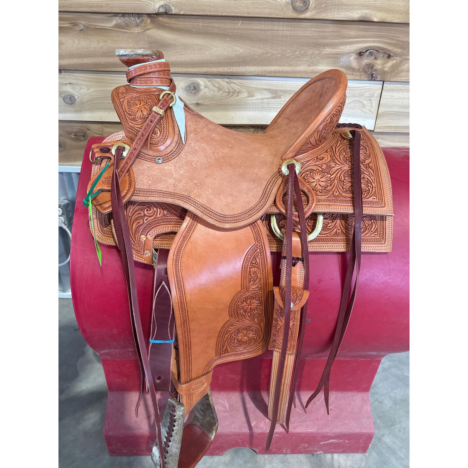 Irvine 14" Wade Saddle - 3/4 Tooled-1