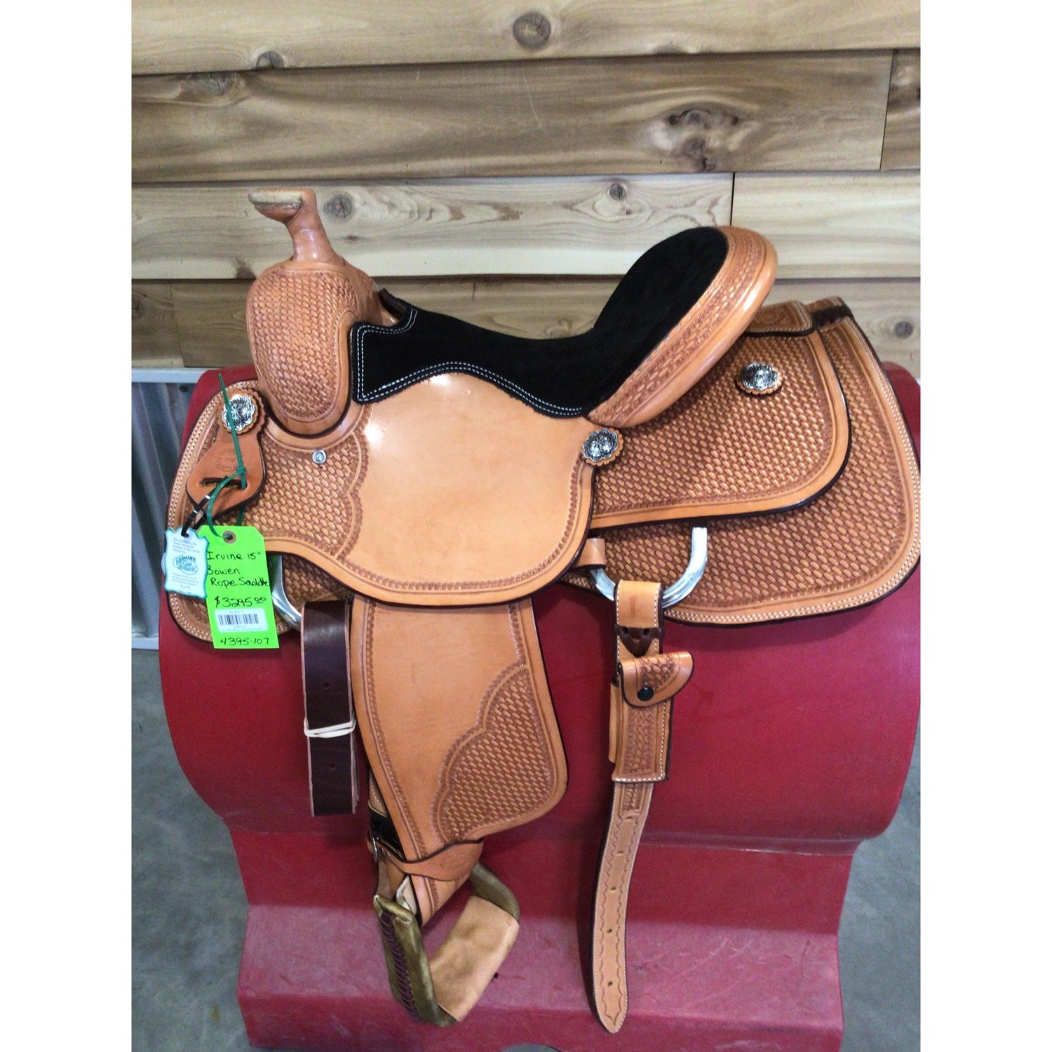 Irvine 15" Bowen Roping Saddle-1