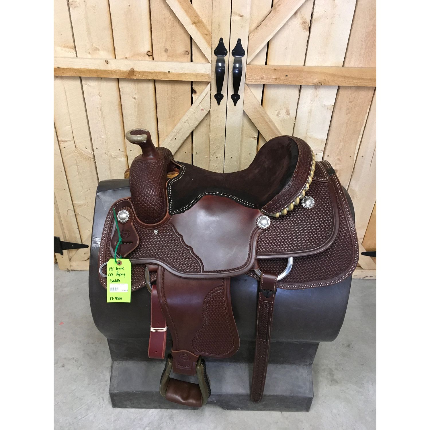 Irvine 15" OY Roping Saddle - 17-4301