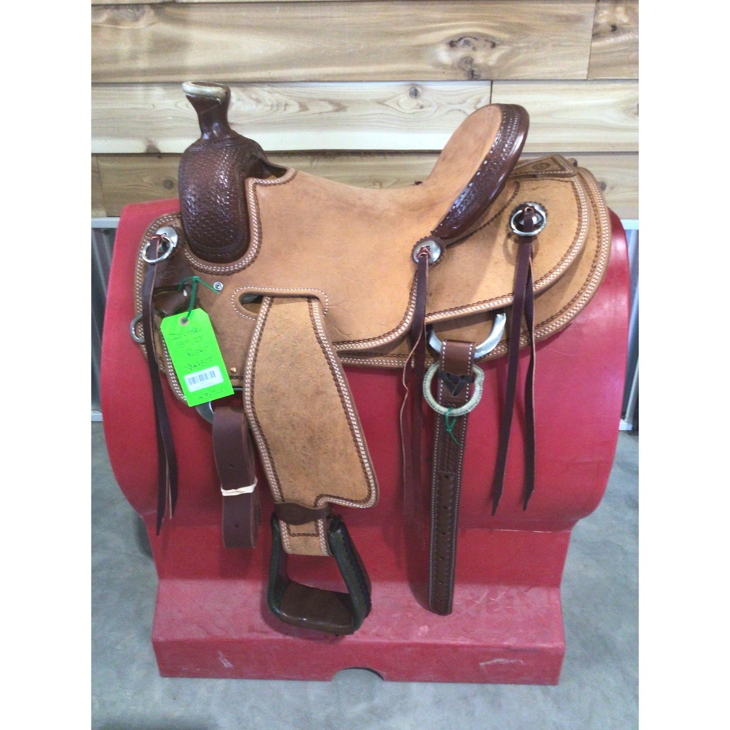 Irvine 15" OY Roping Saddle-2