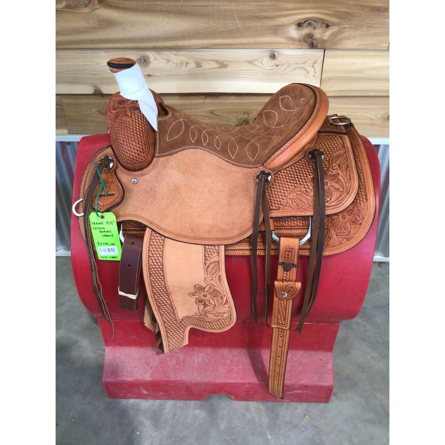 Irvine 15.5" Custom Roping Saddle-1