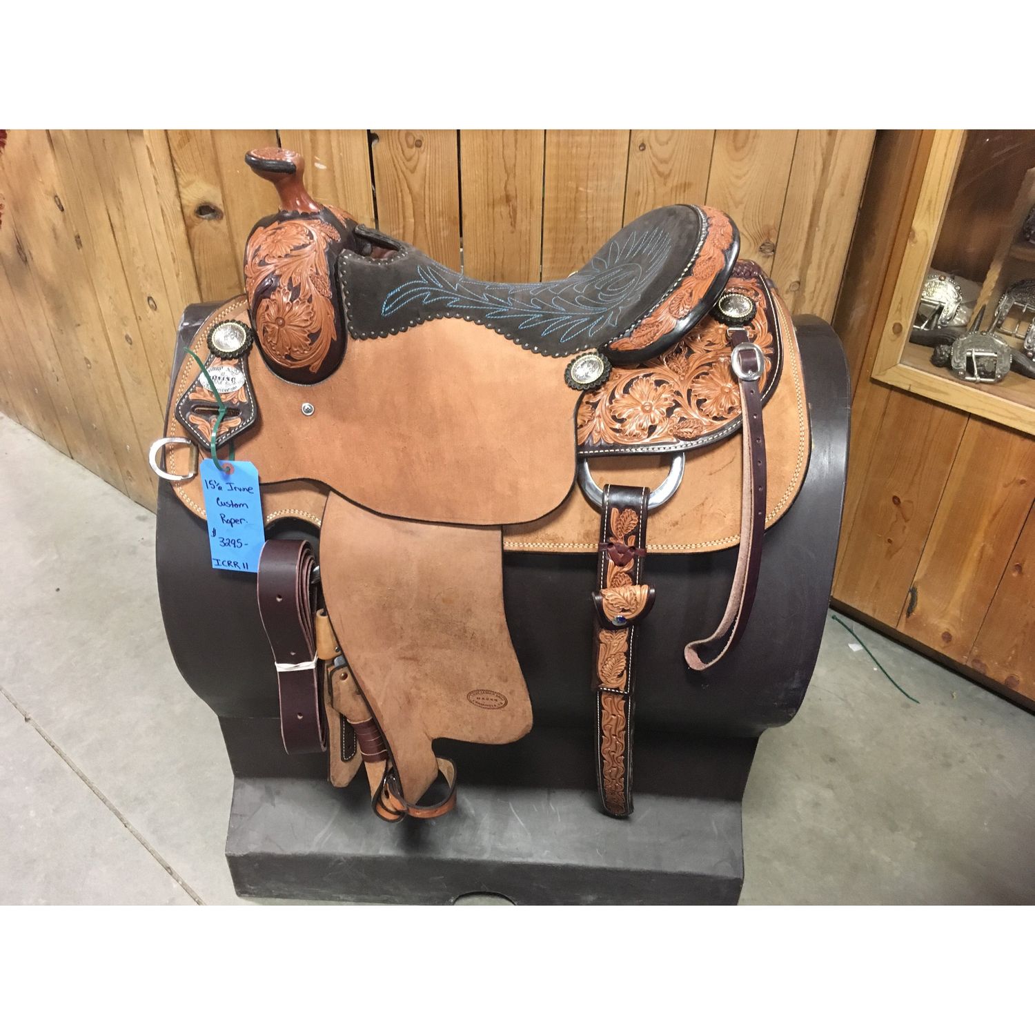 Irvine 15.5" Custom Rope Saddle-1