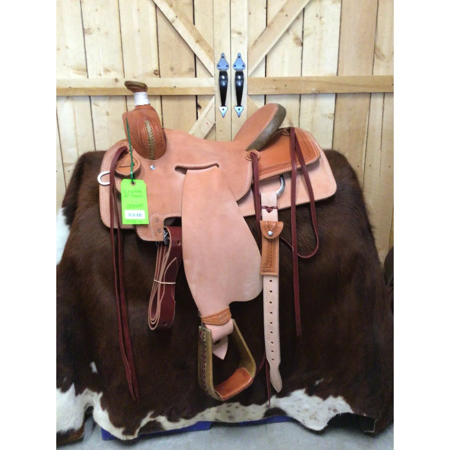 Irvine 14" Post Horn Association Modified Ranch Saddle - 1/4 Basic Tooling