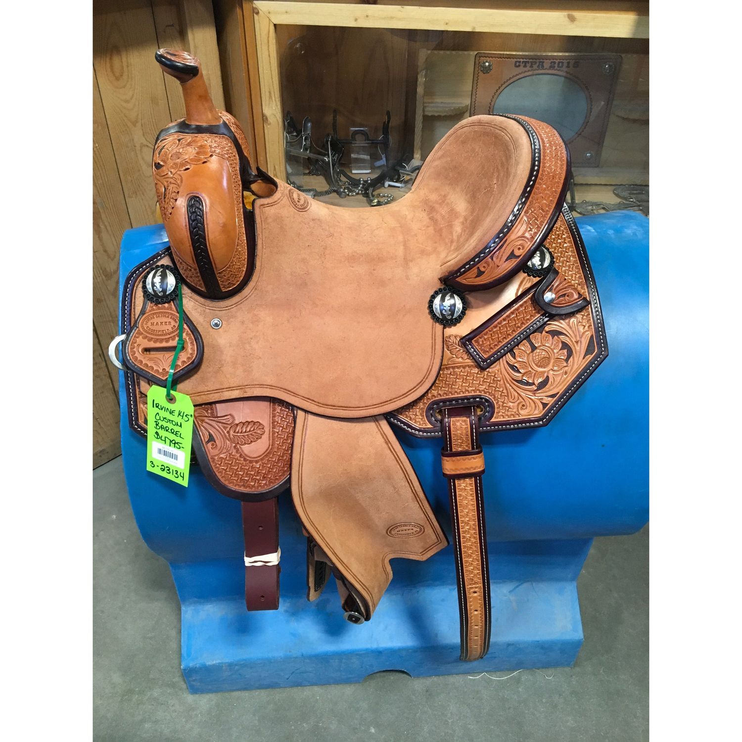 Irvine 14.5" Custom Barrel Saddle-1