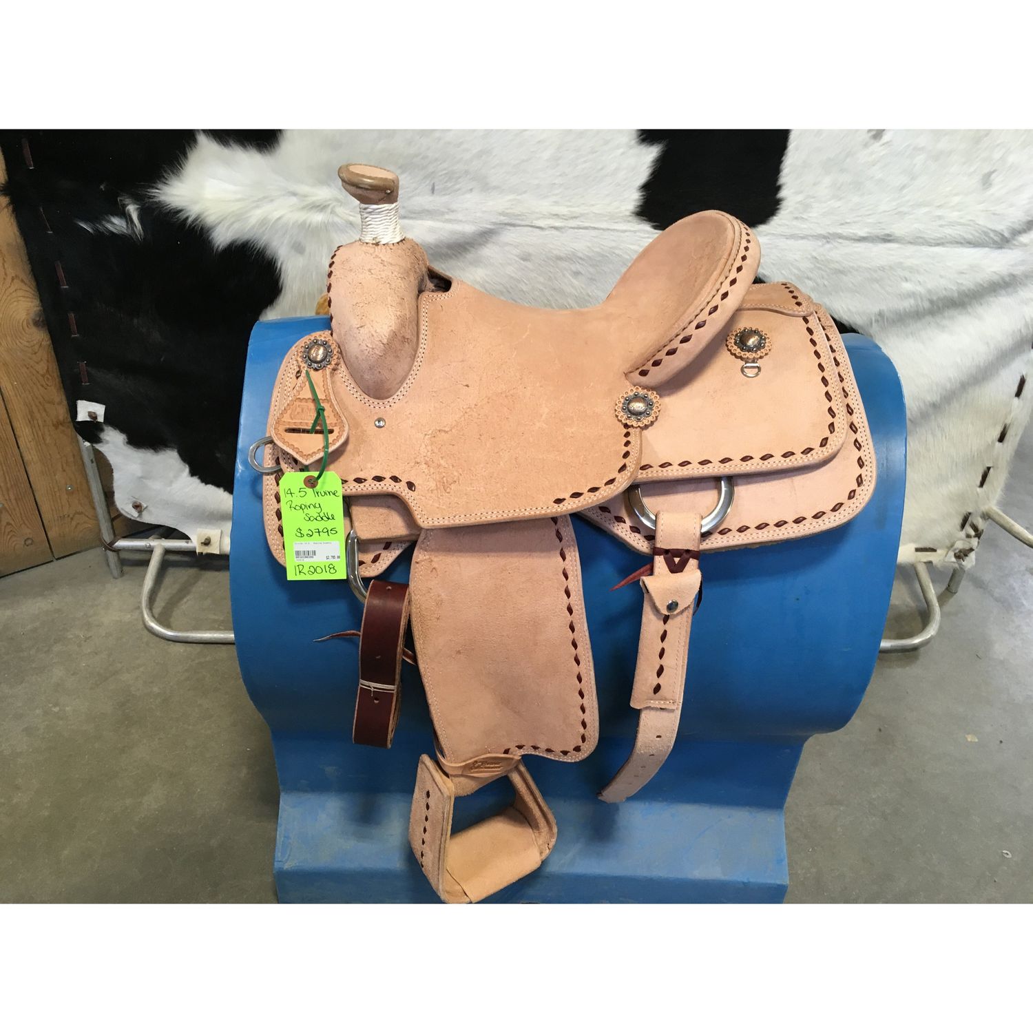Irvine 14.5" Roping Saddle-2