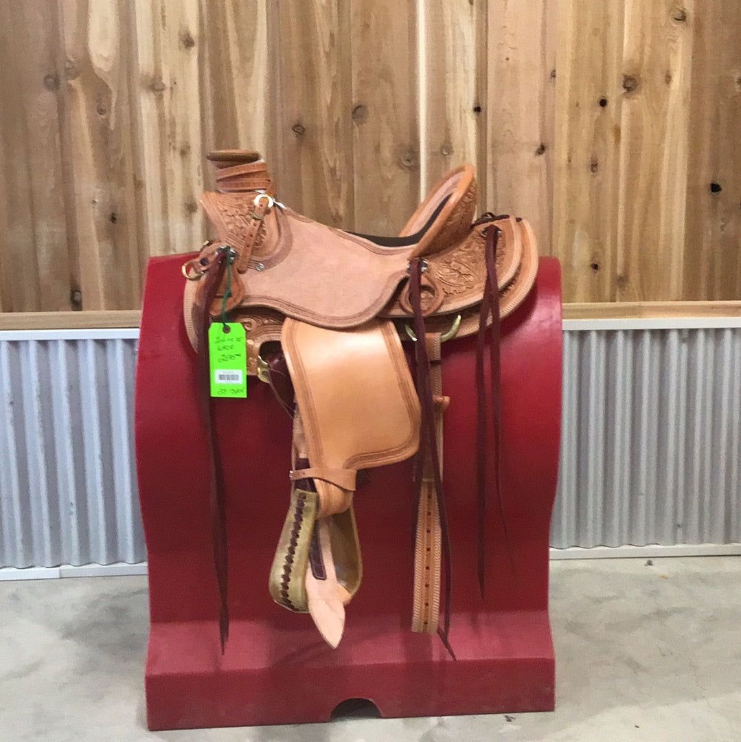 Irvine 15" 1/2 Tooled Wade Saddle-2