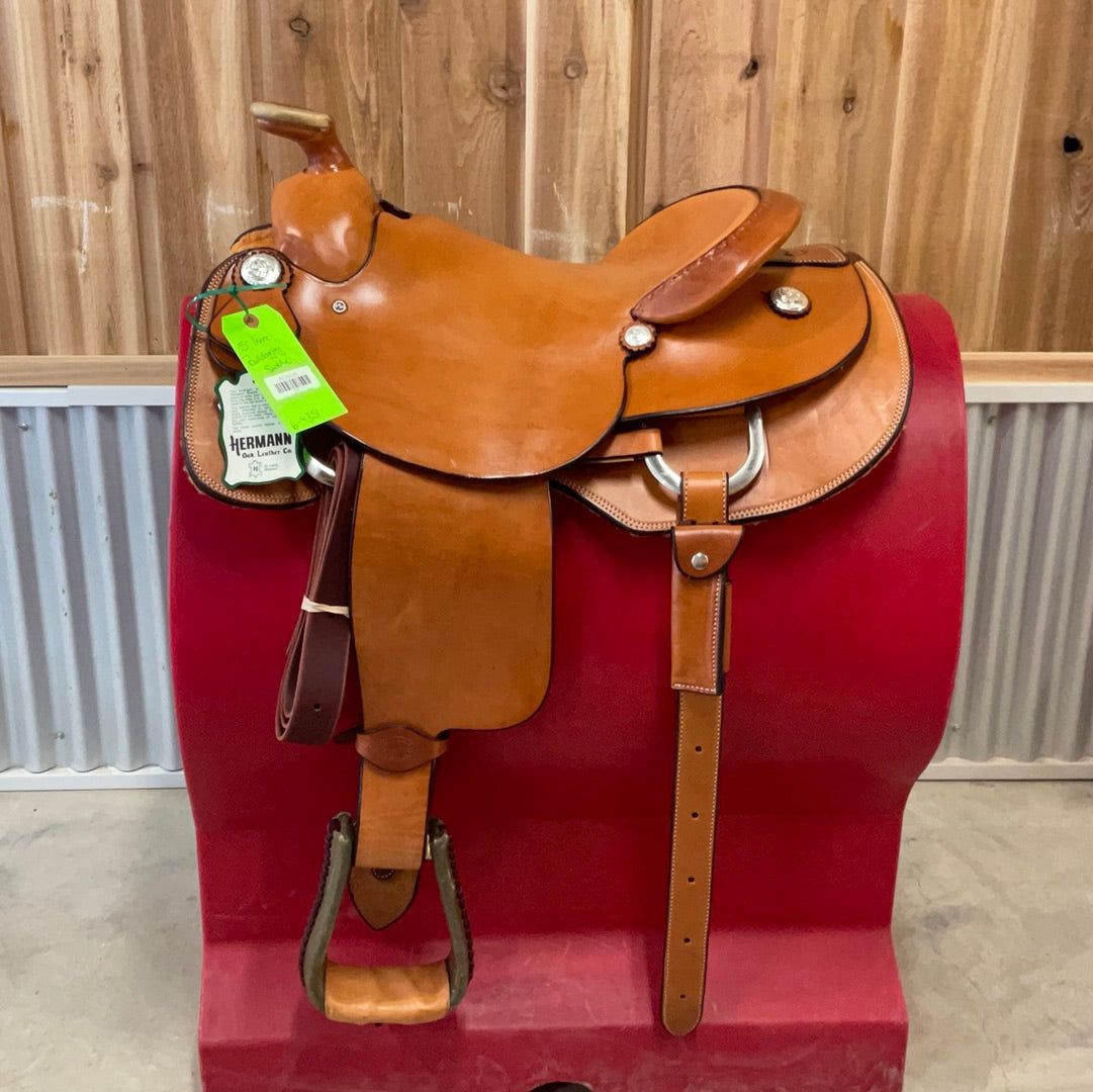 Irvine 15" Bulldogging Saddle
