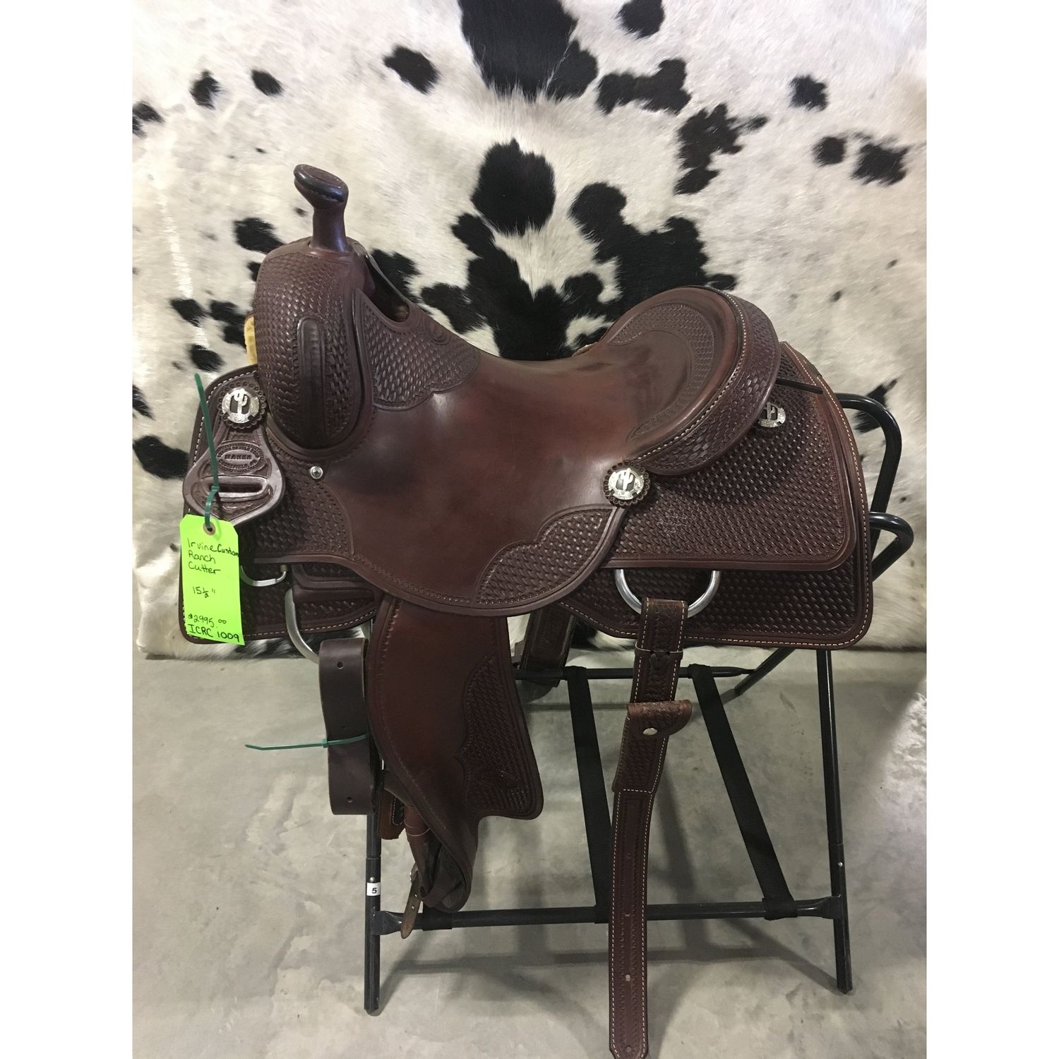 Irvine 15.5" Custom Ranch Cutting Saddle