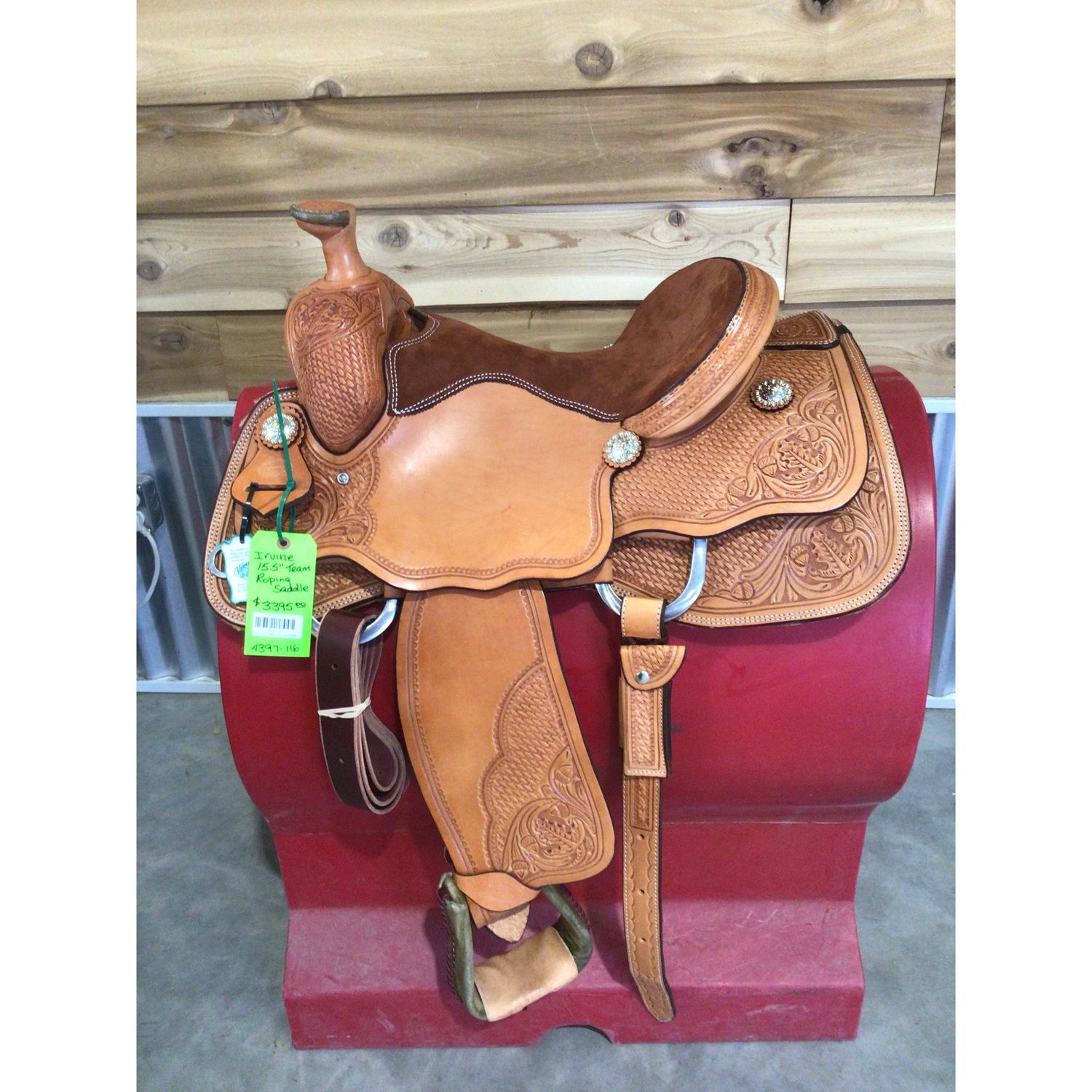 Irvine 15.5" Team Roping Saddle-3