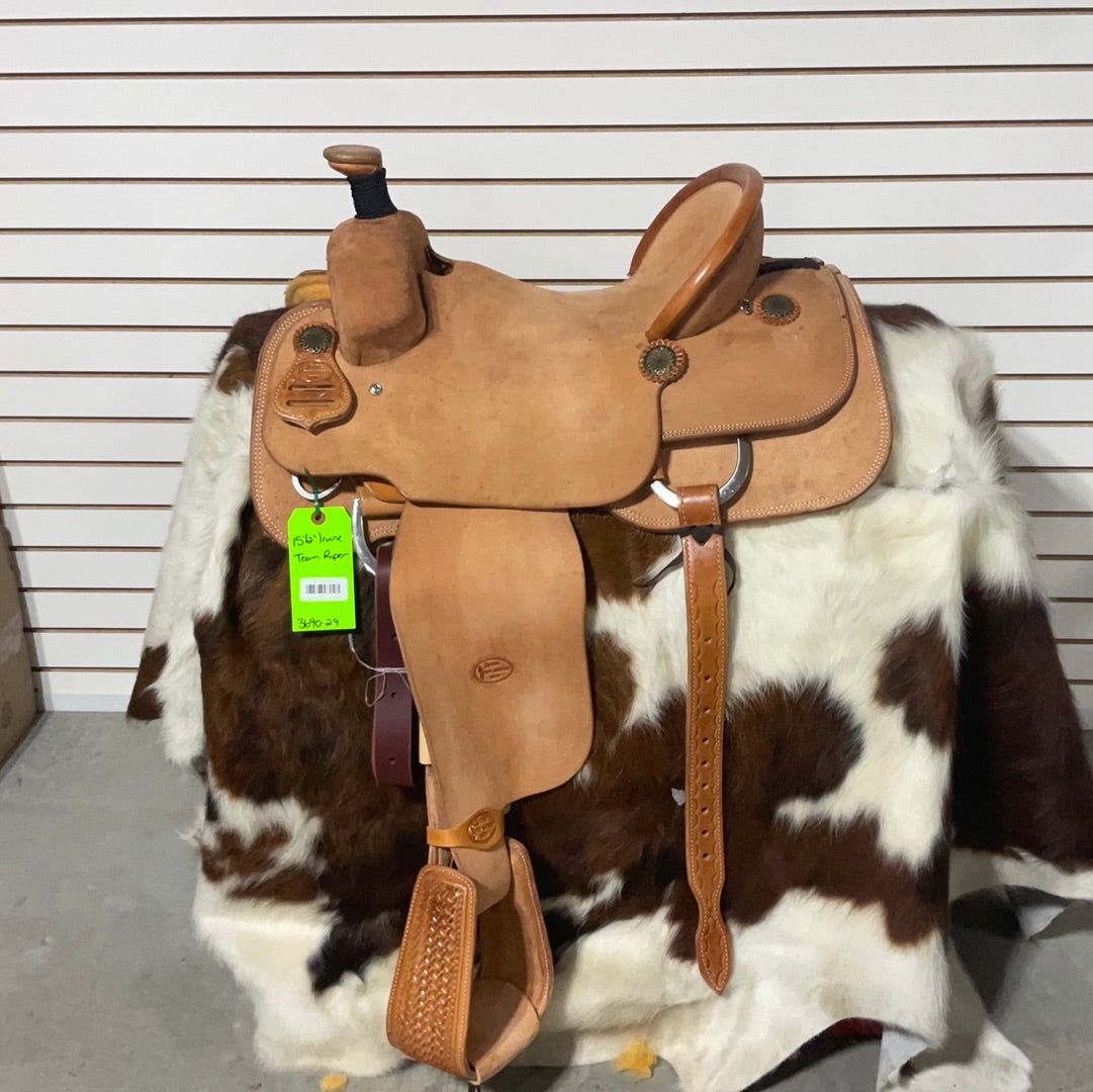 Irvine 15.5" Team Roping Saddle-2