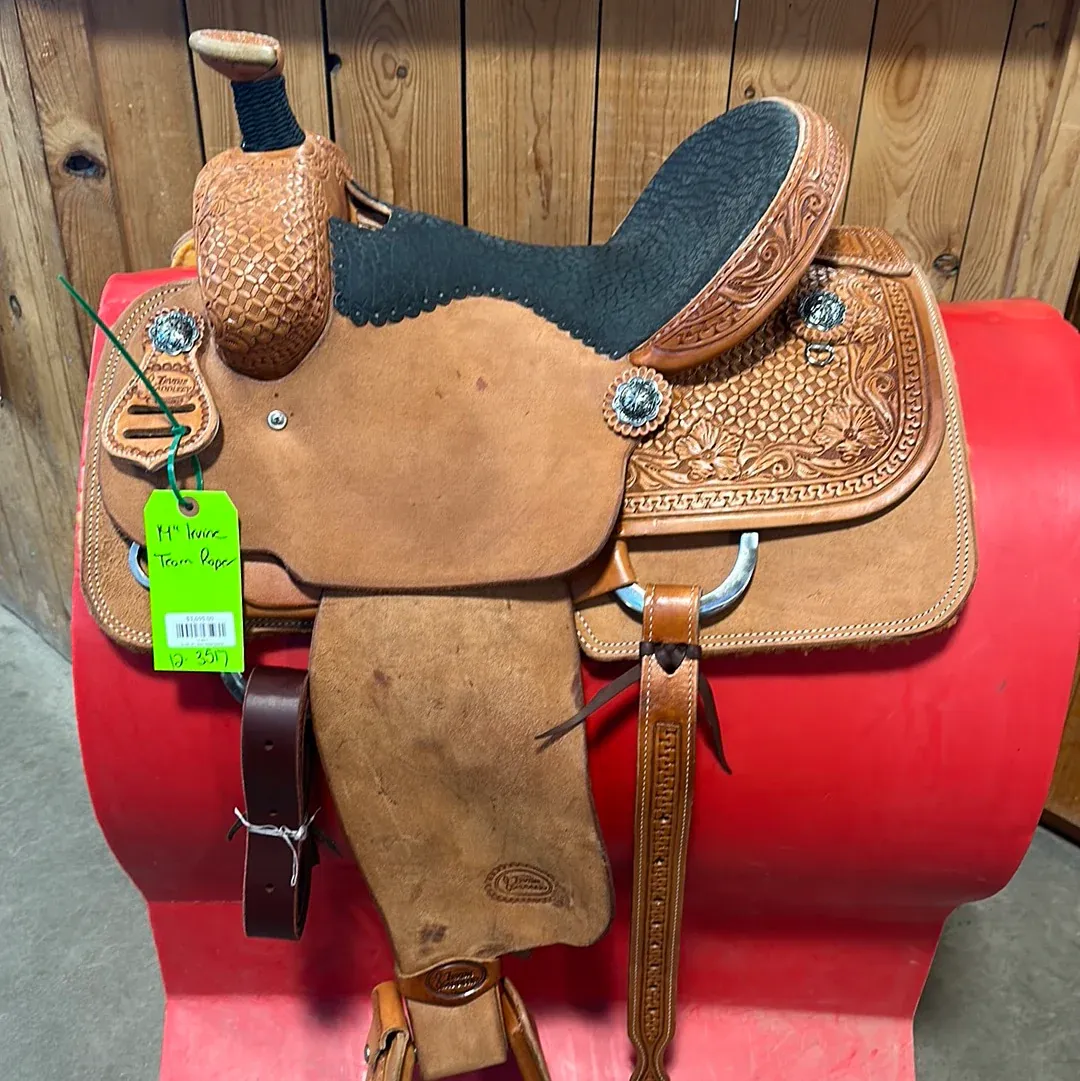 Irvine 14" Team Rope Saddle