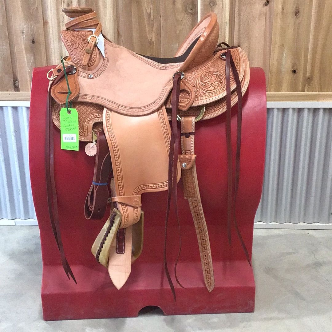 Irvine 15" 1/2 Tooled Wade Saddle-4