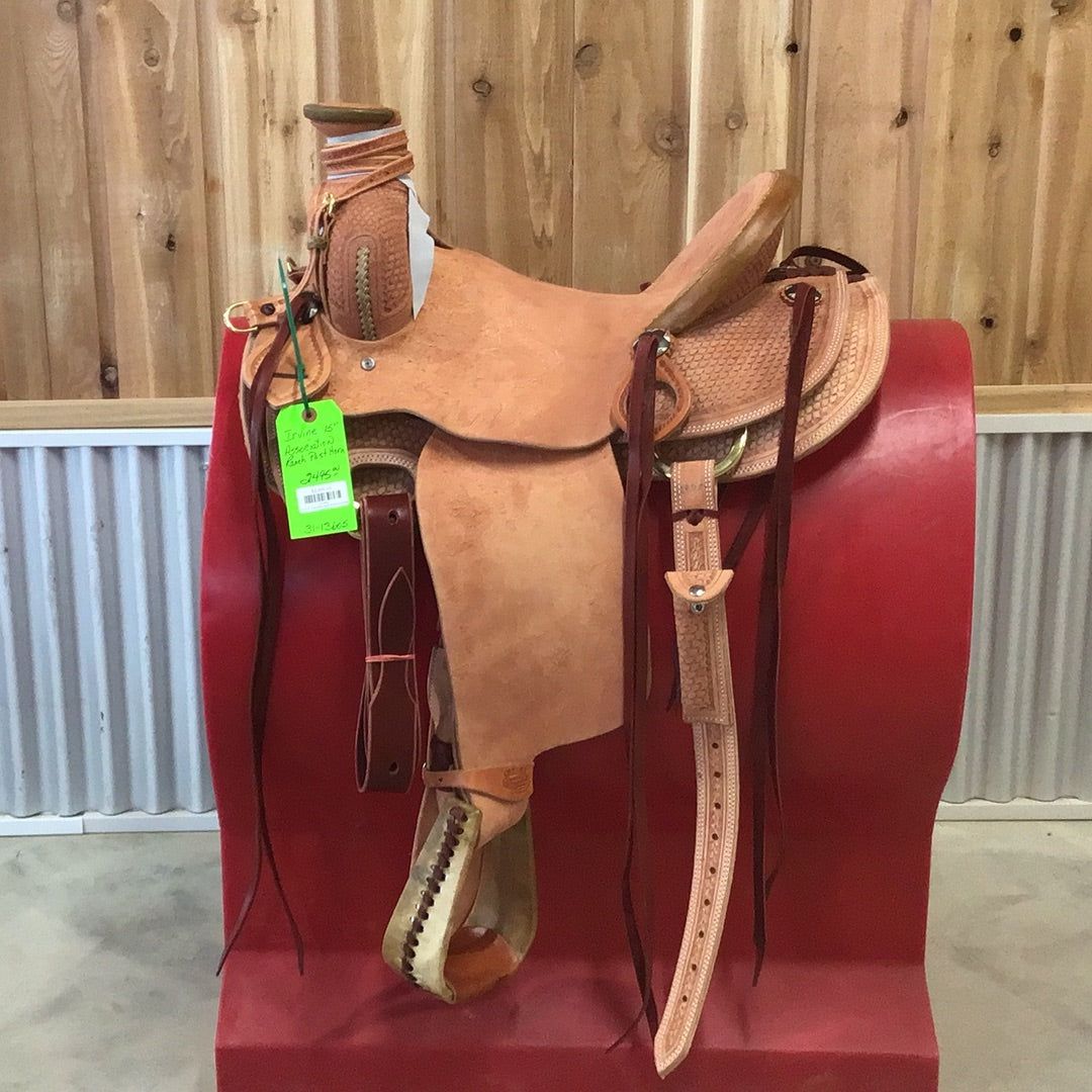 Irvine 15" Association Modified Ranch Saddle - Post Horn-1