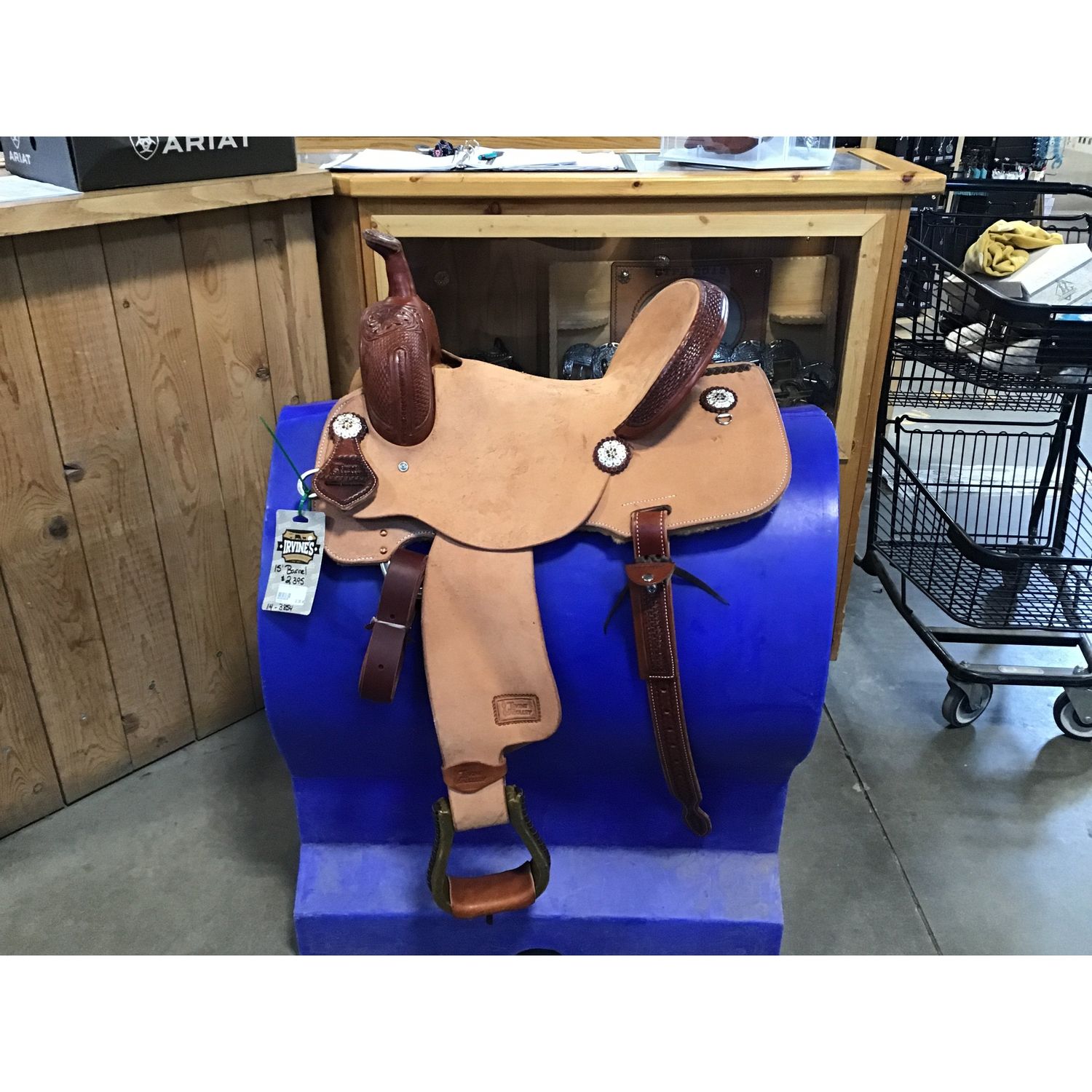 Irvine 15" Barrel Saddle - 14-3854
