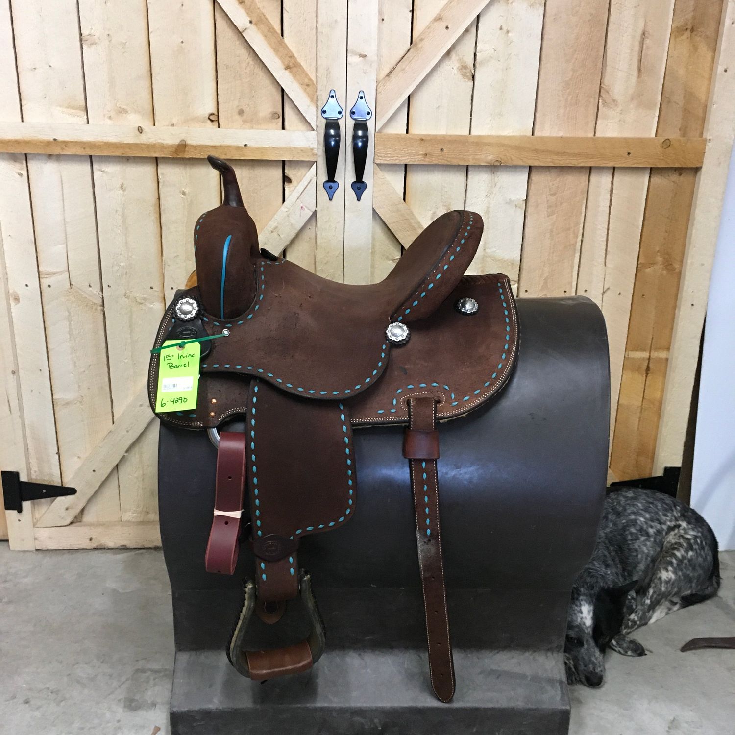 Irvine 15" Barrel Saddle - 6-4290