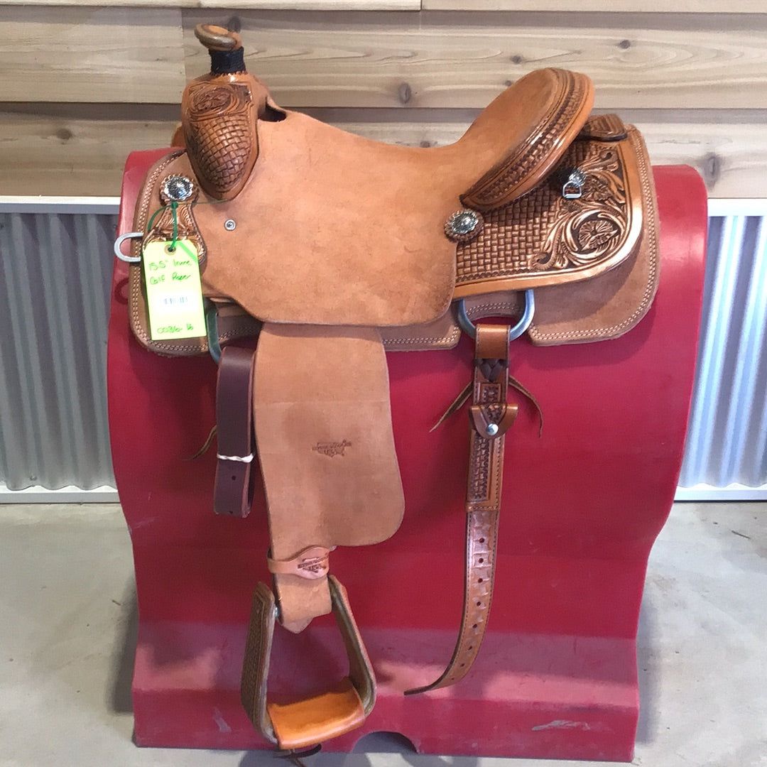 Irvine 15.5" Calf Roping Saddle-1