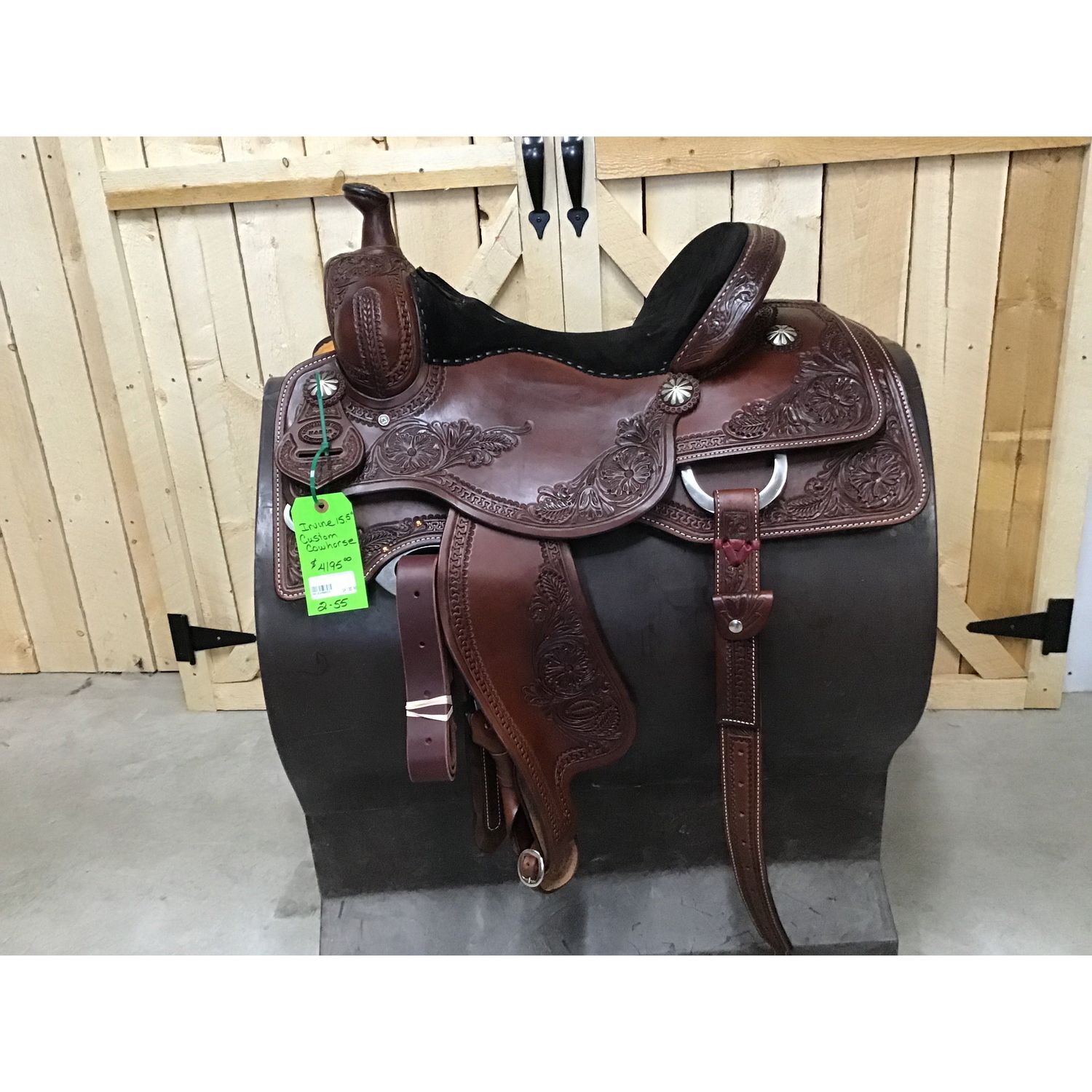 Irvine 15.5" Custom Cowhorse Saddle - 2-55