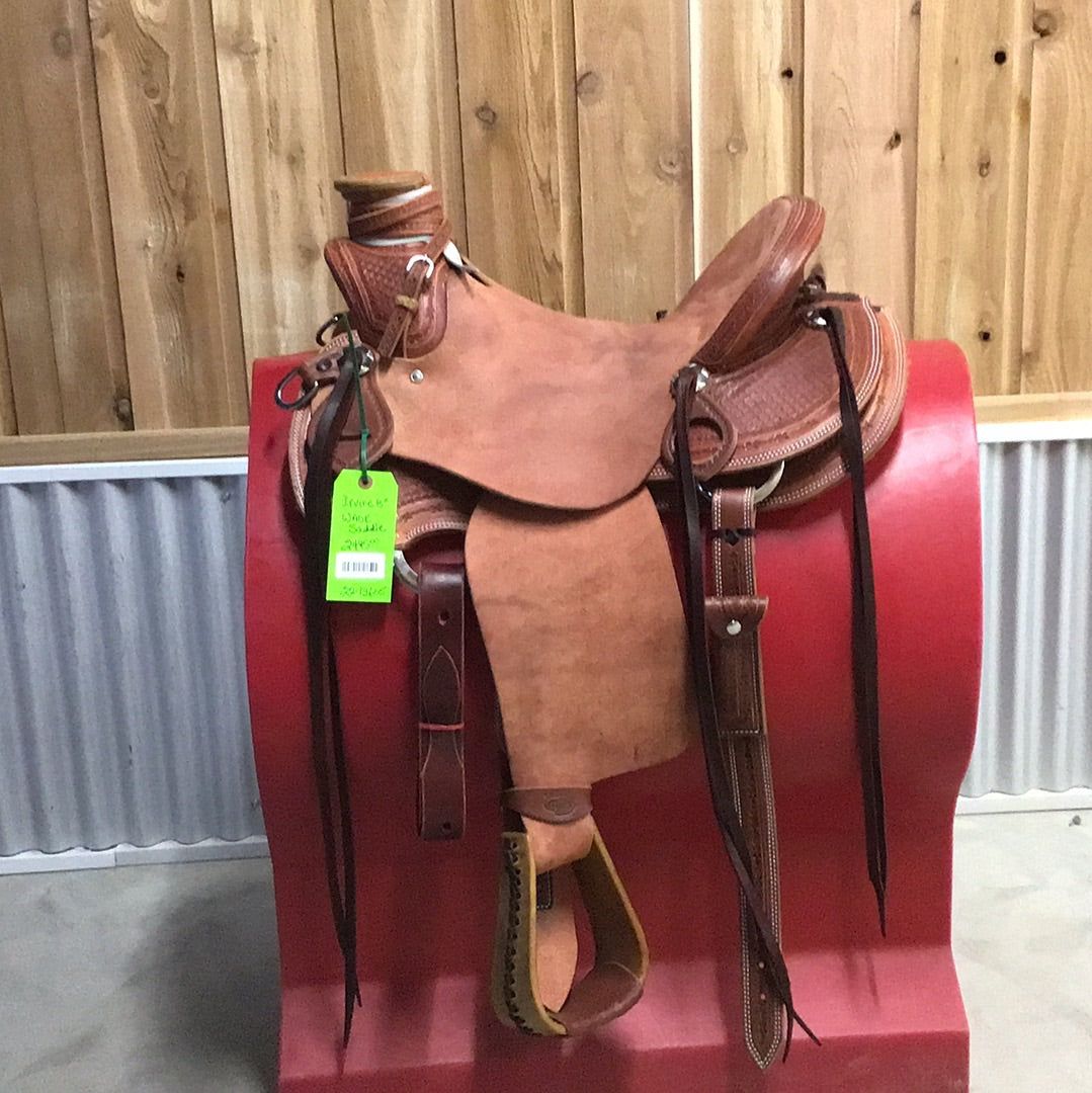 Irvine 15" 1/2 Tooled Wade Saddle-5