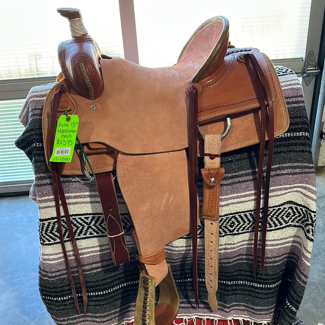 Irvine 15" Association Ranch Saddle-12