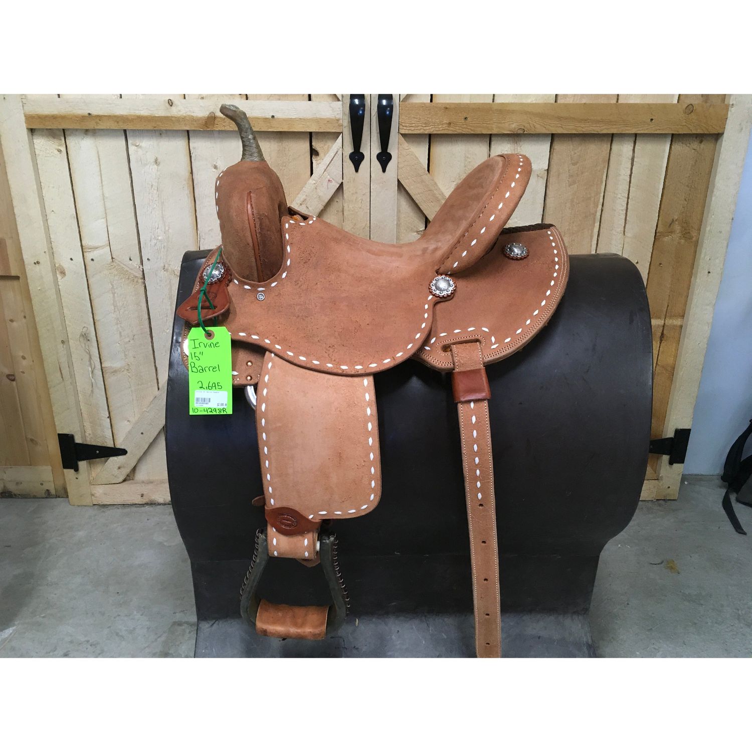 Irvine 15" Barrel Saddle - 10-4298R