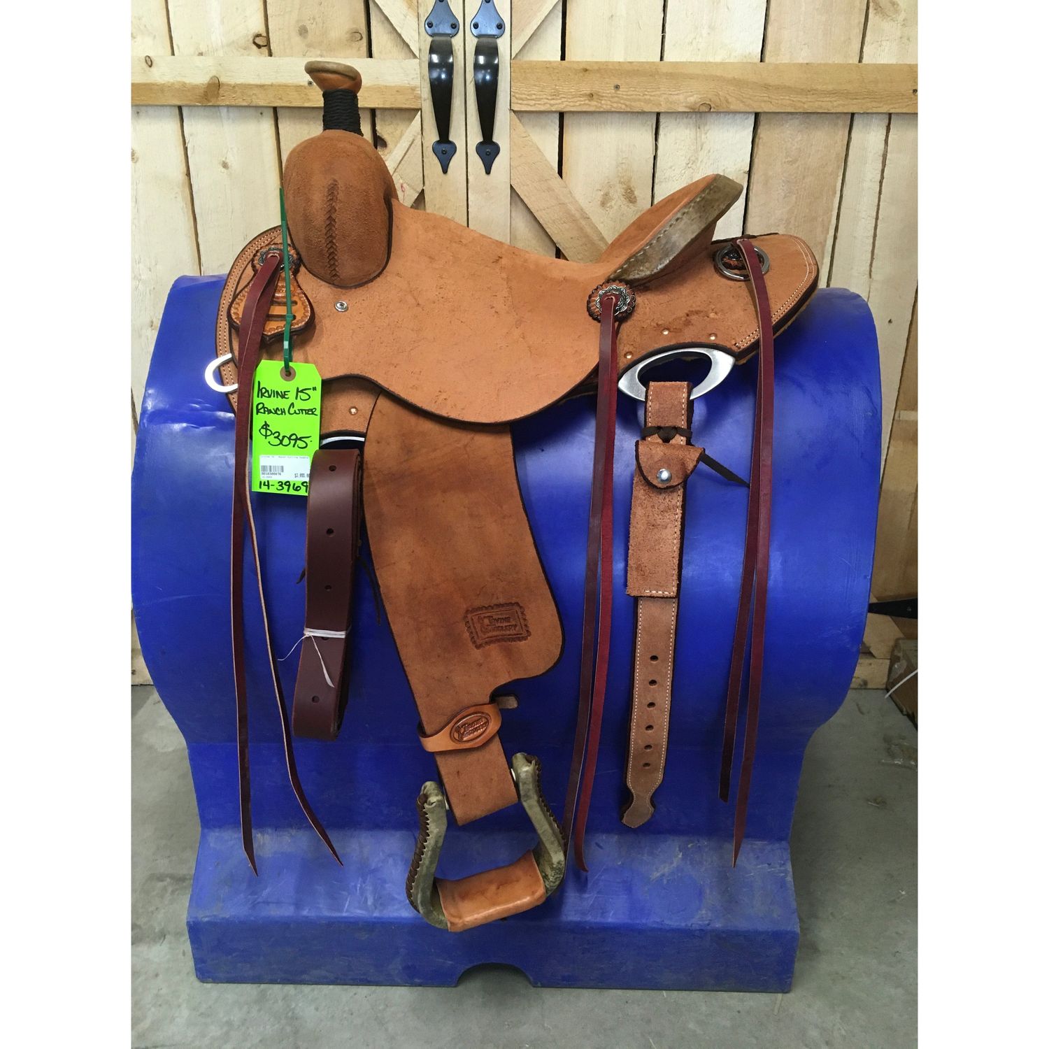 Irvine 15" Ranch Cutting Saddle - 14-3969